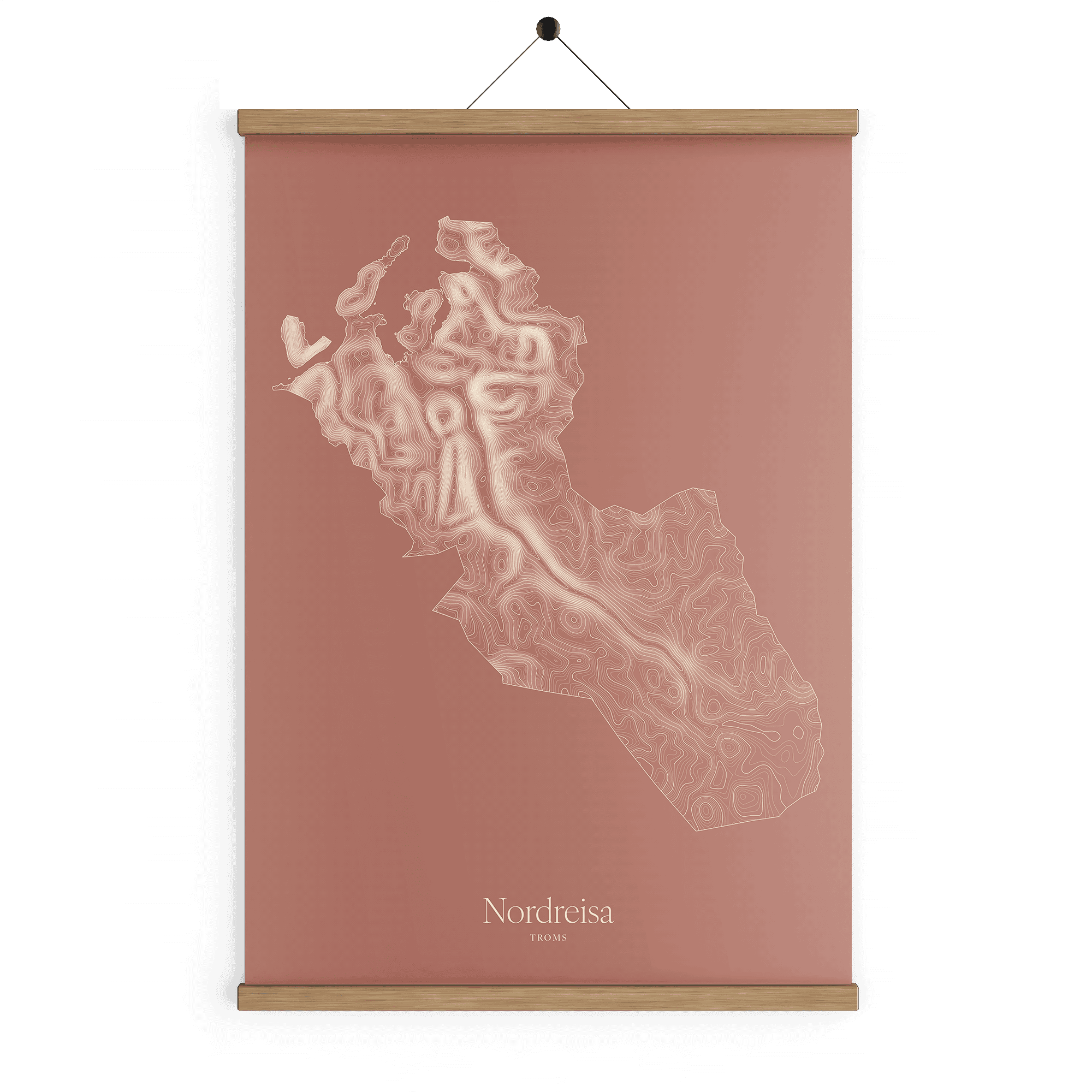 Nordreisa kotekart - Rustrød