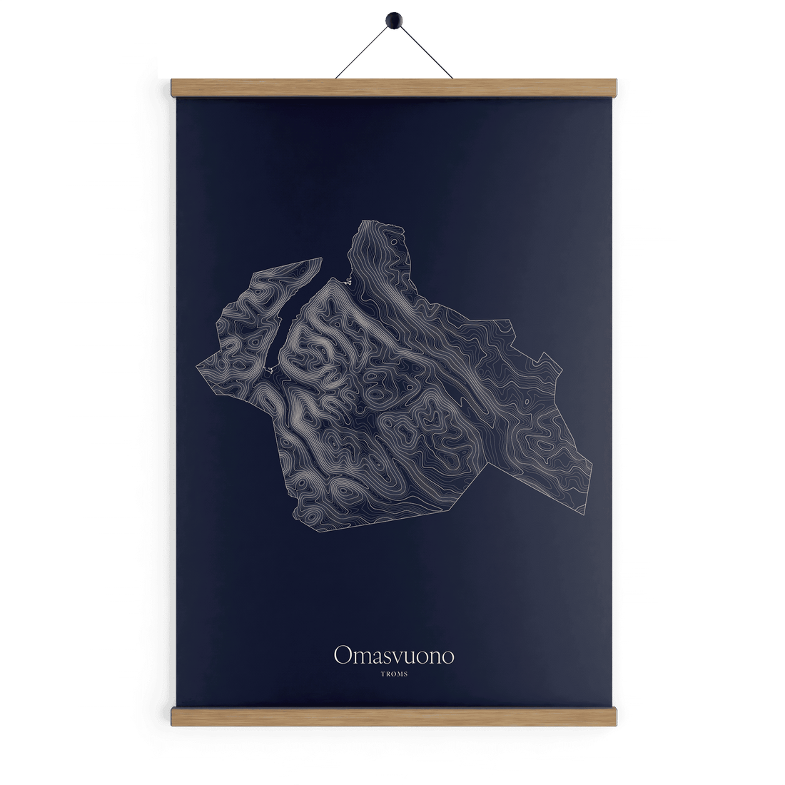 Omasvuono kotekart - Vinternatt