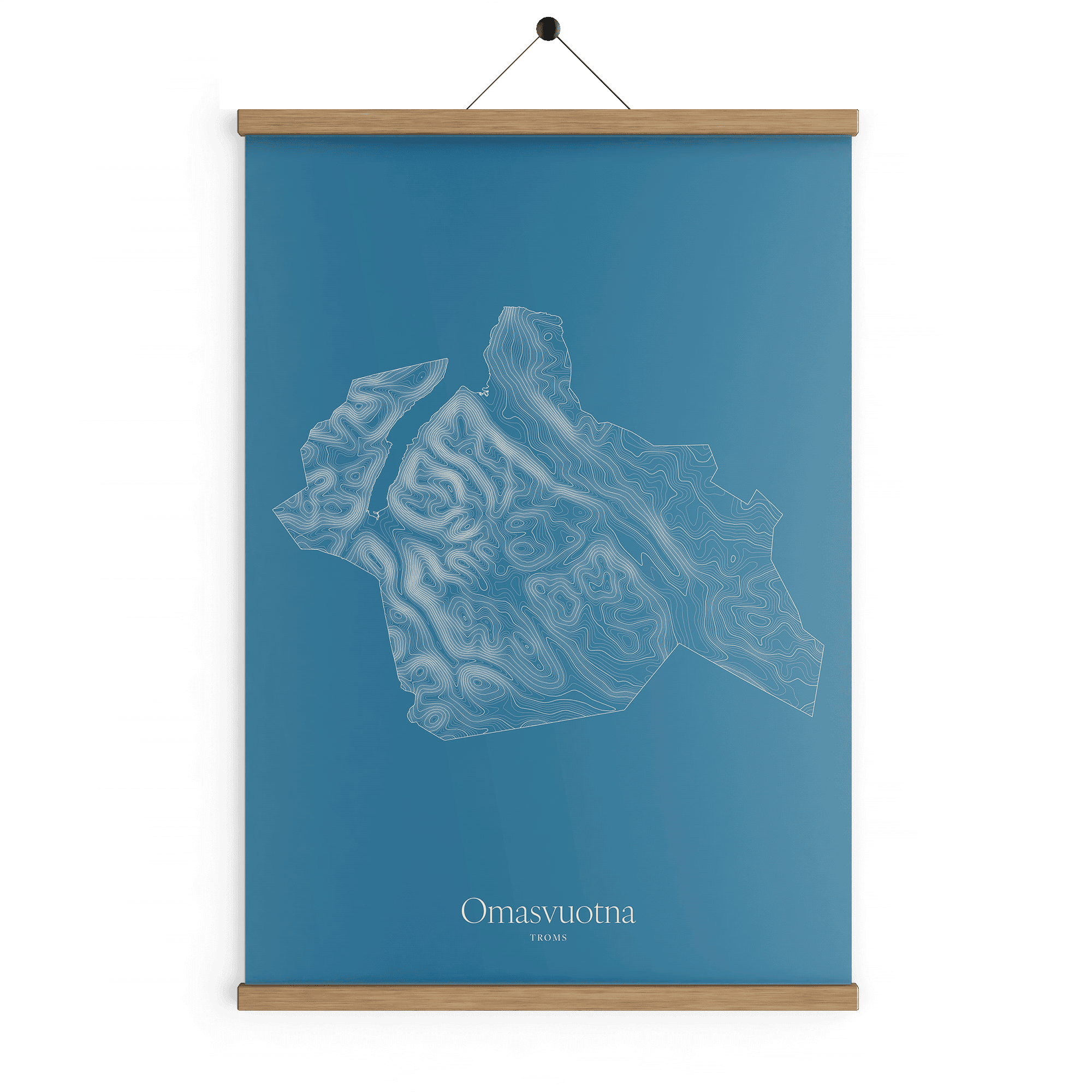 Omasvuotna kotekart - Himmelblå