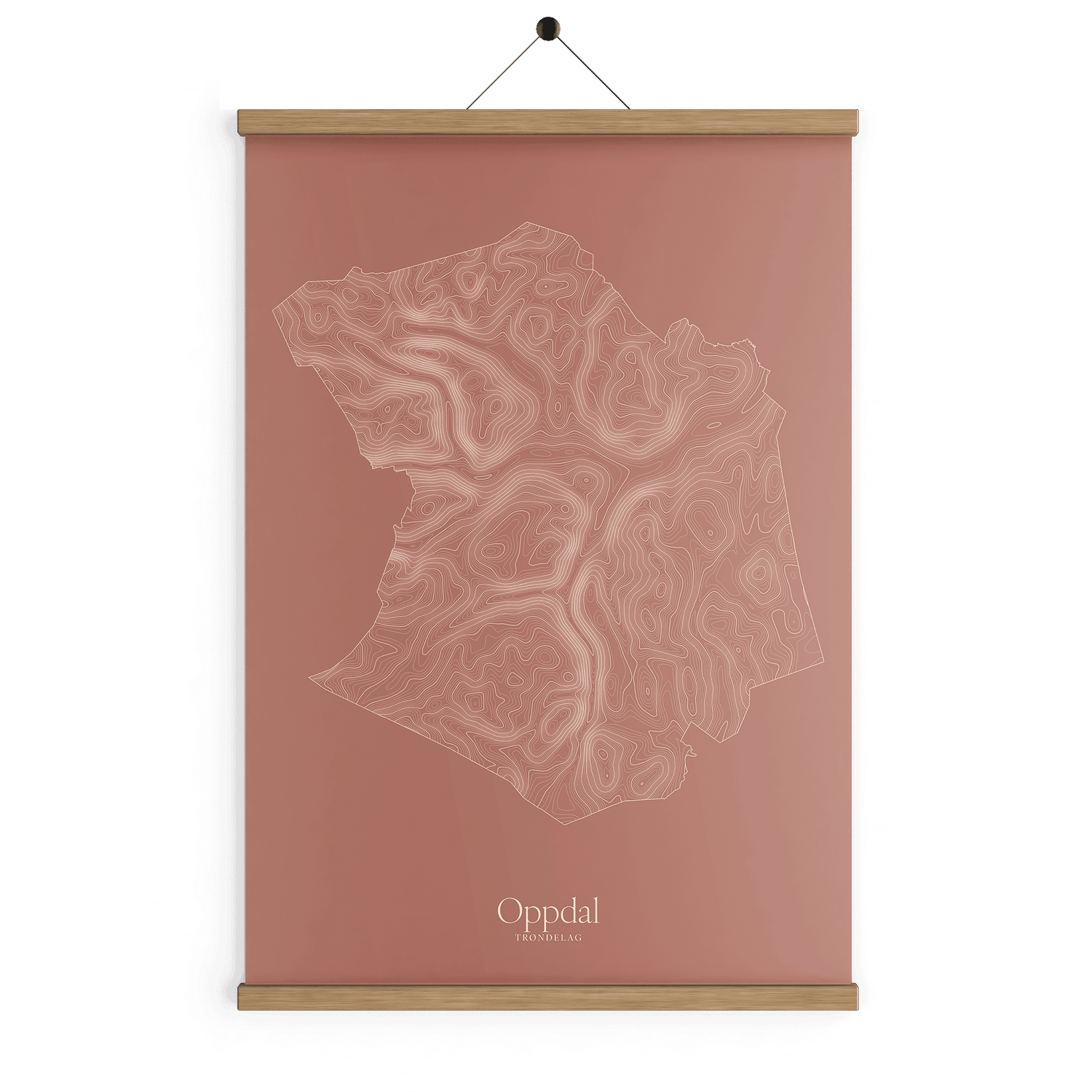 Oppdal kotekart - Rustrød