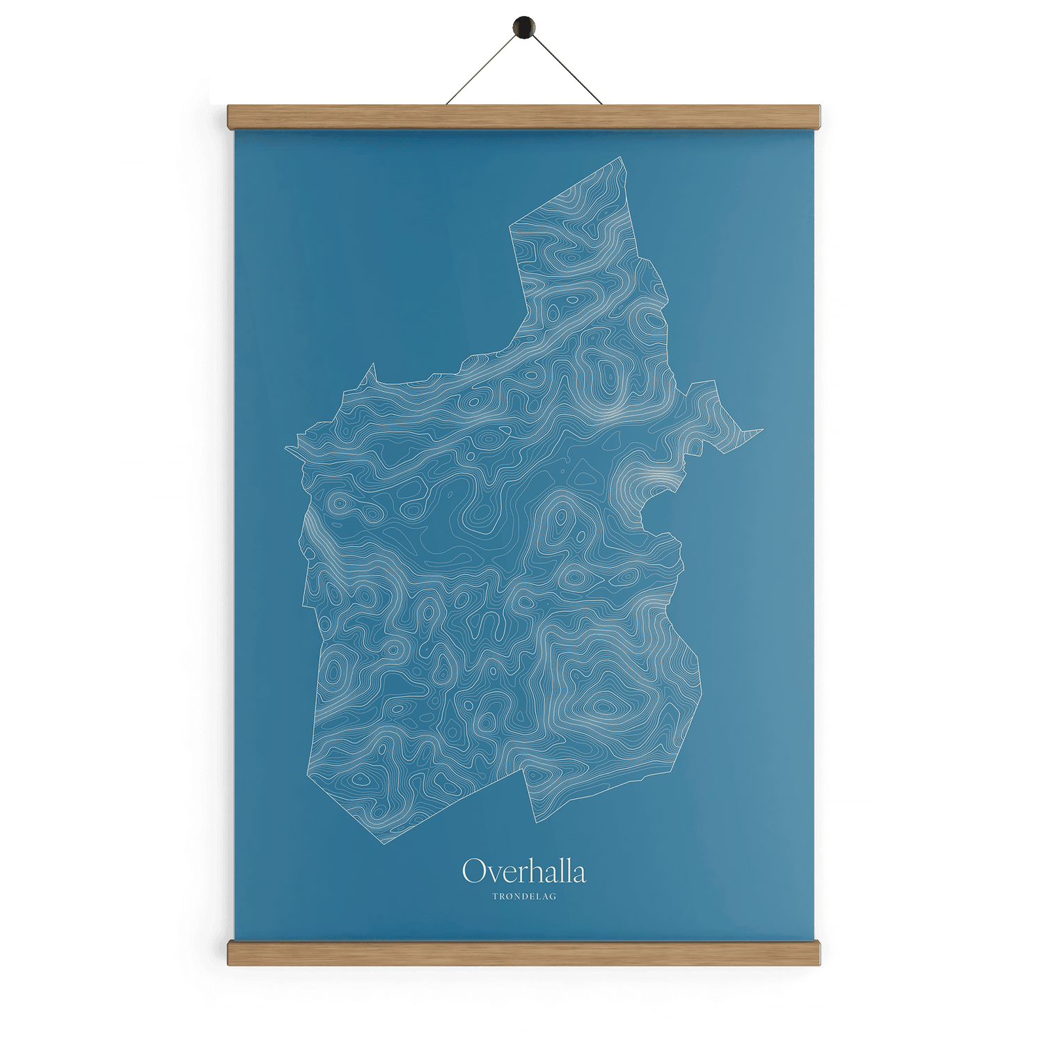 Overhalla kotekart - Himmelblå