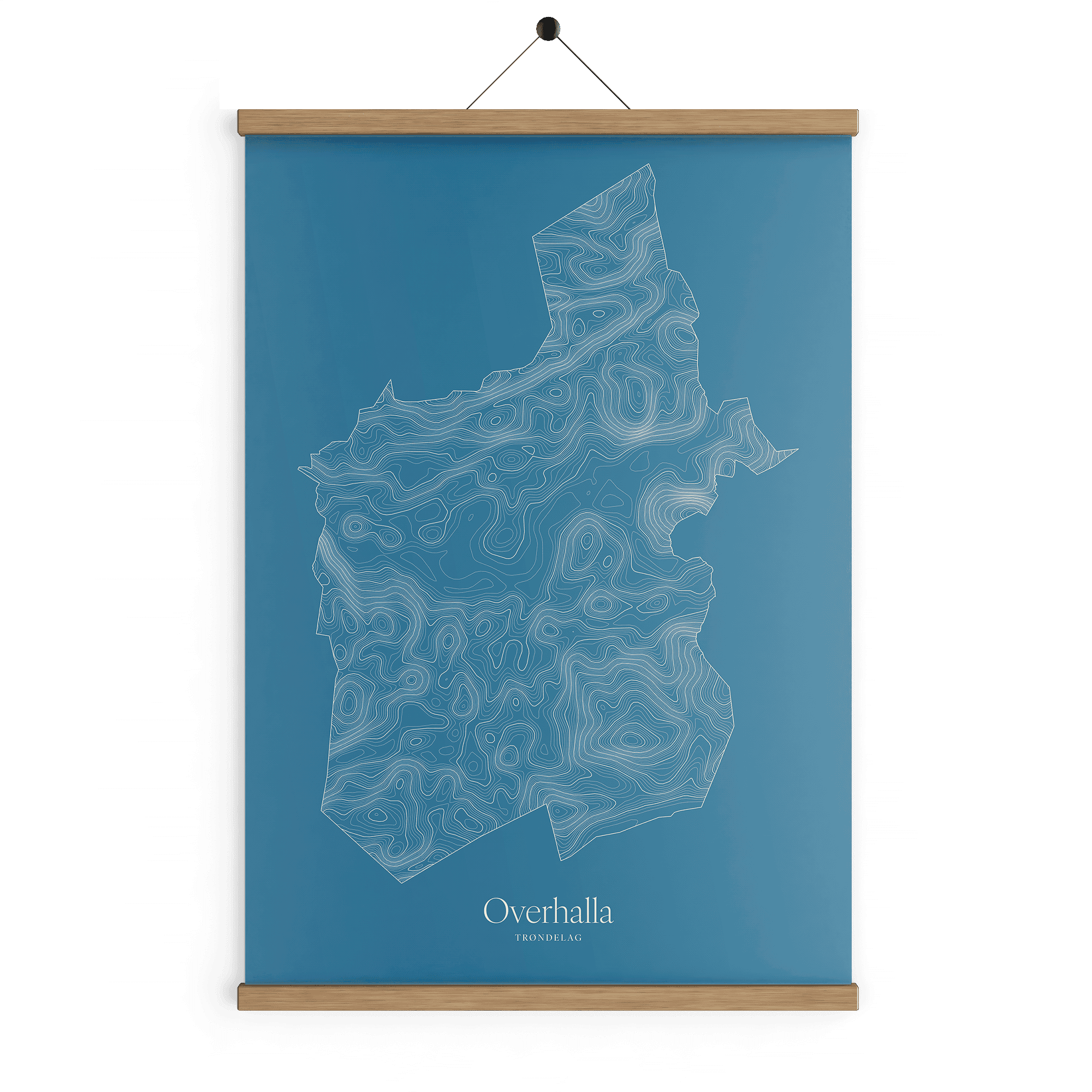 Overhalla kotekart - Himmelblå