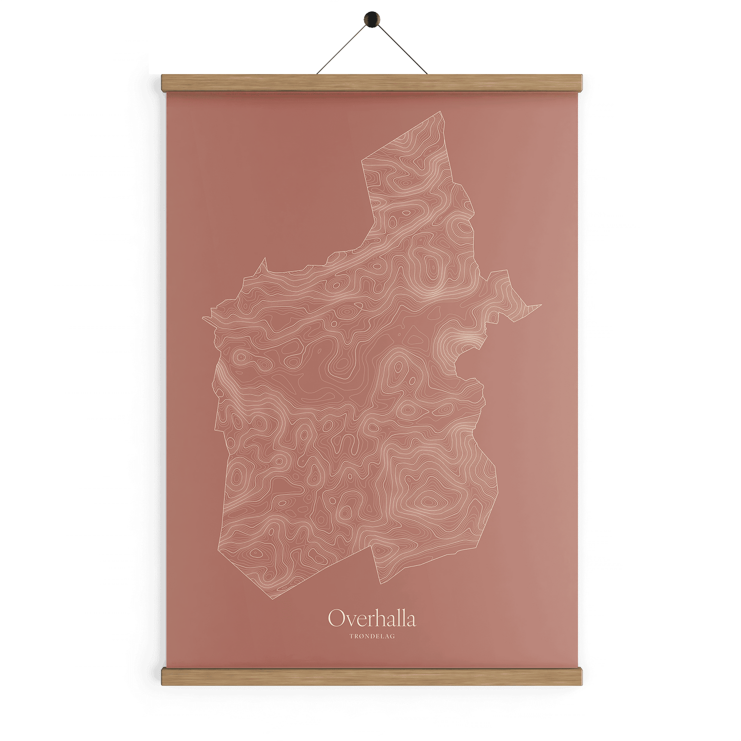 Overhalla kotekart - Rustrød