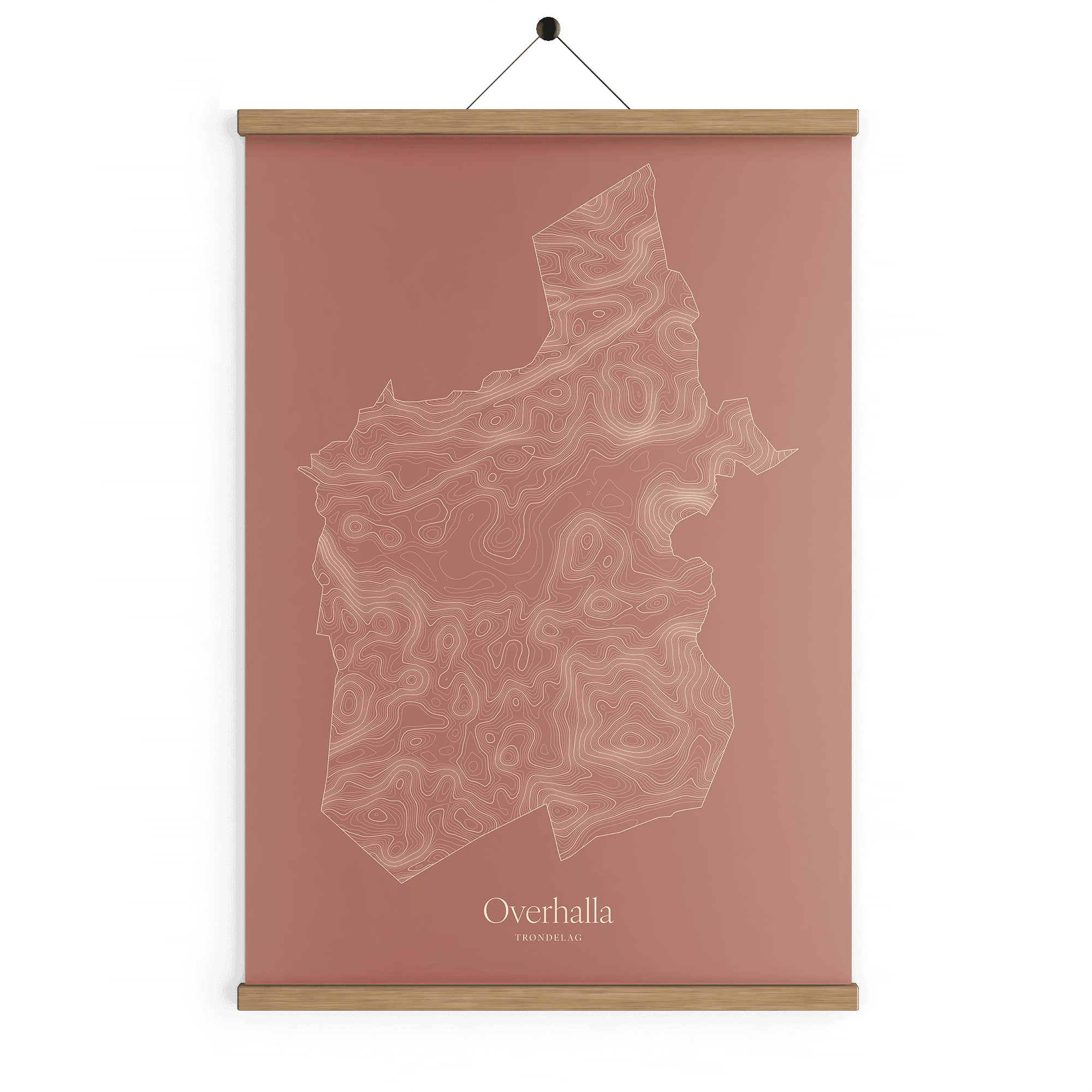 Overhalla kotekart - Rustrød