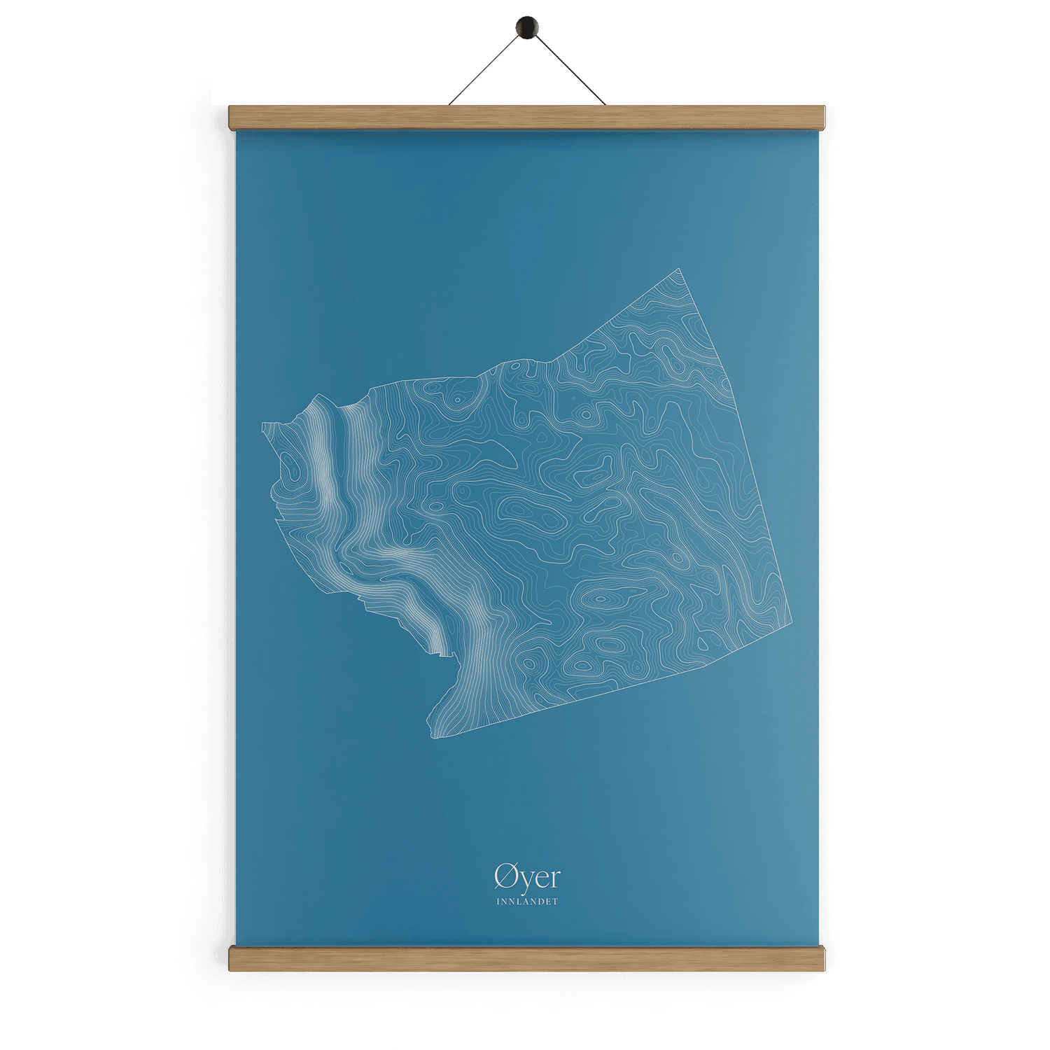 Øyer kotekart - Himmelblå