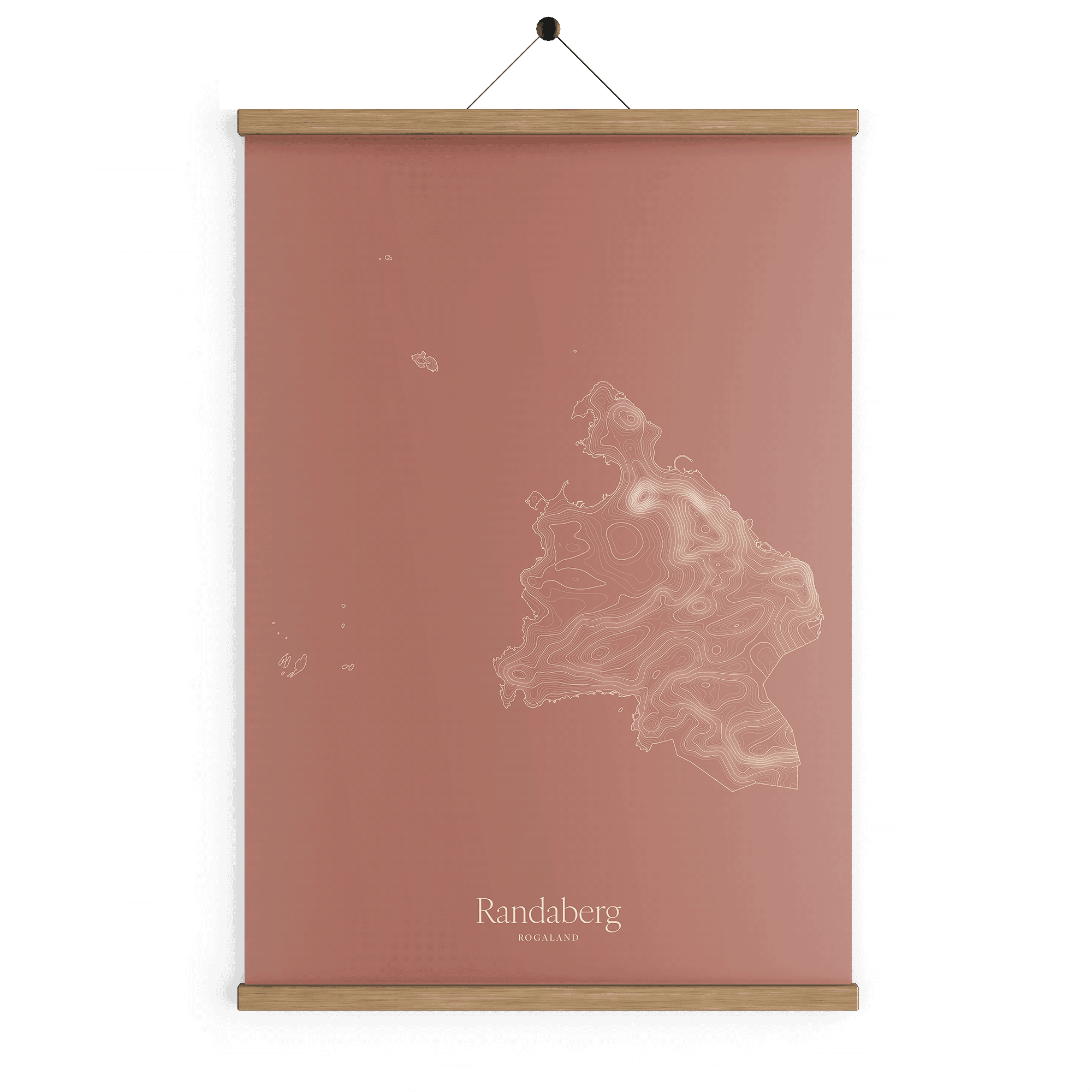 Randaberg kotekart - Rustrød