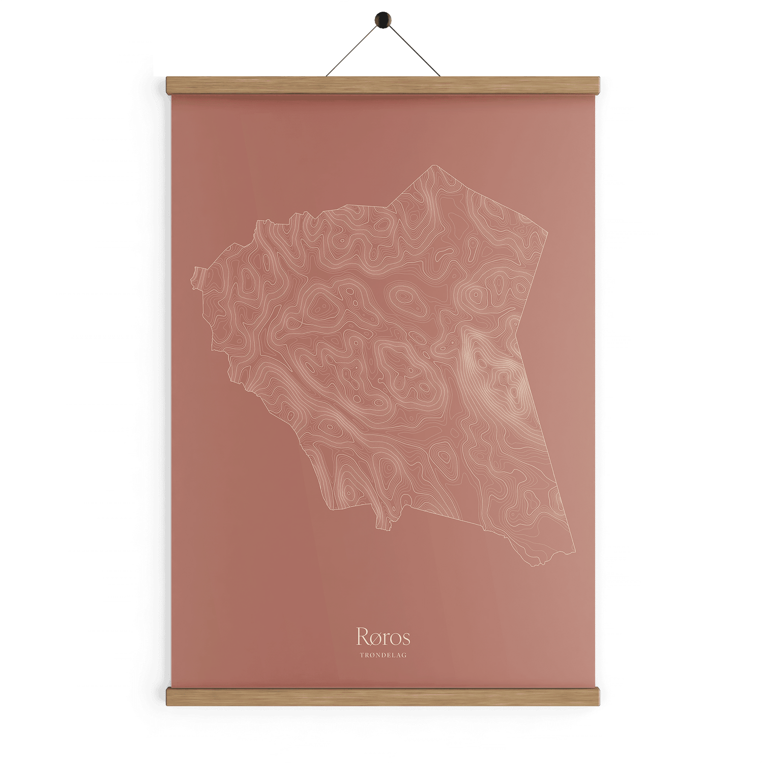 Røros kotekart - Rustrød