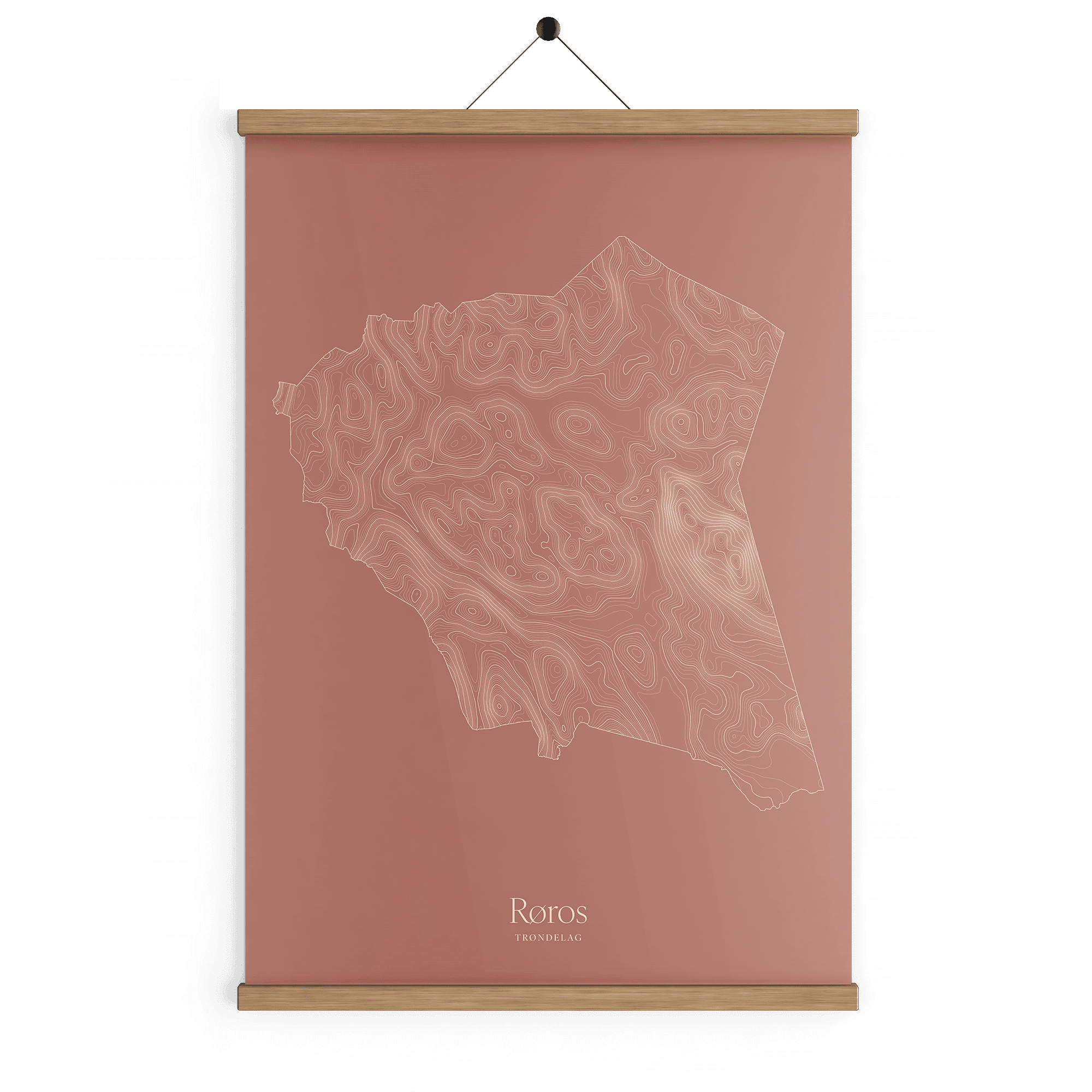 Røros kotekart - Rustrød