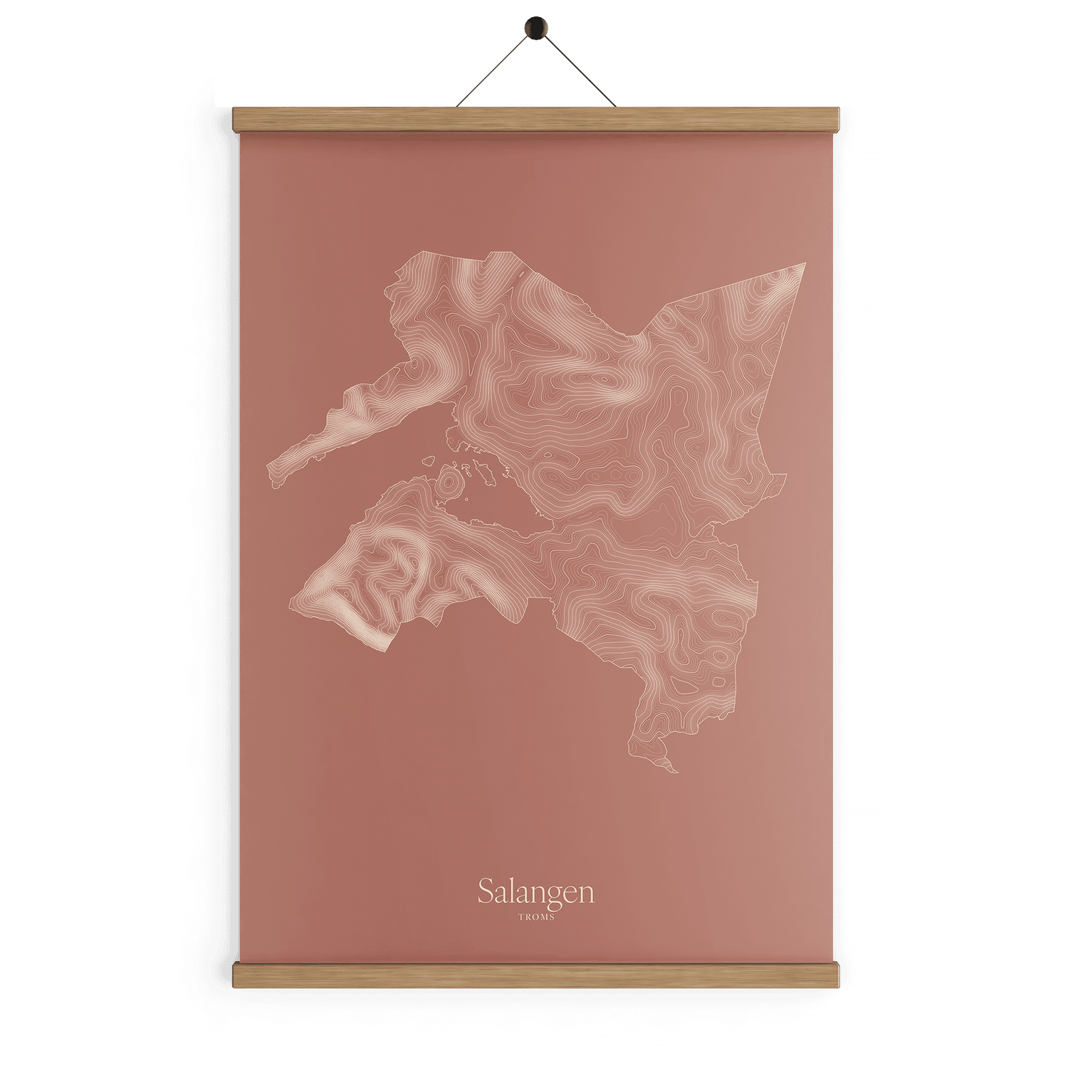 Salangen kotekart - Rustrød