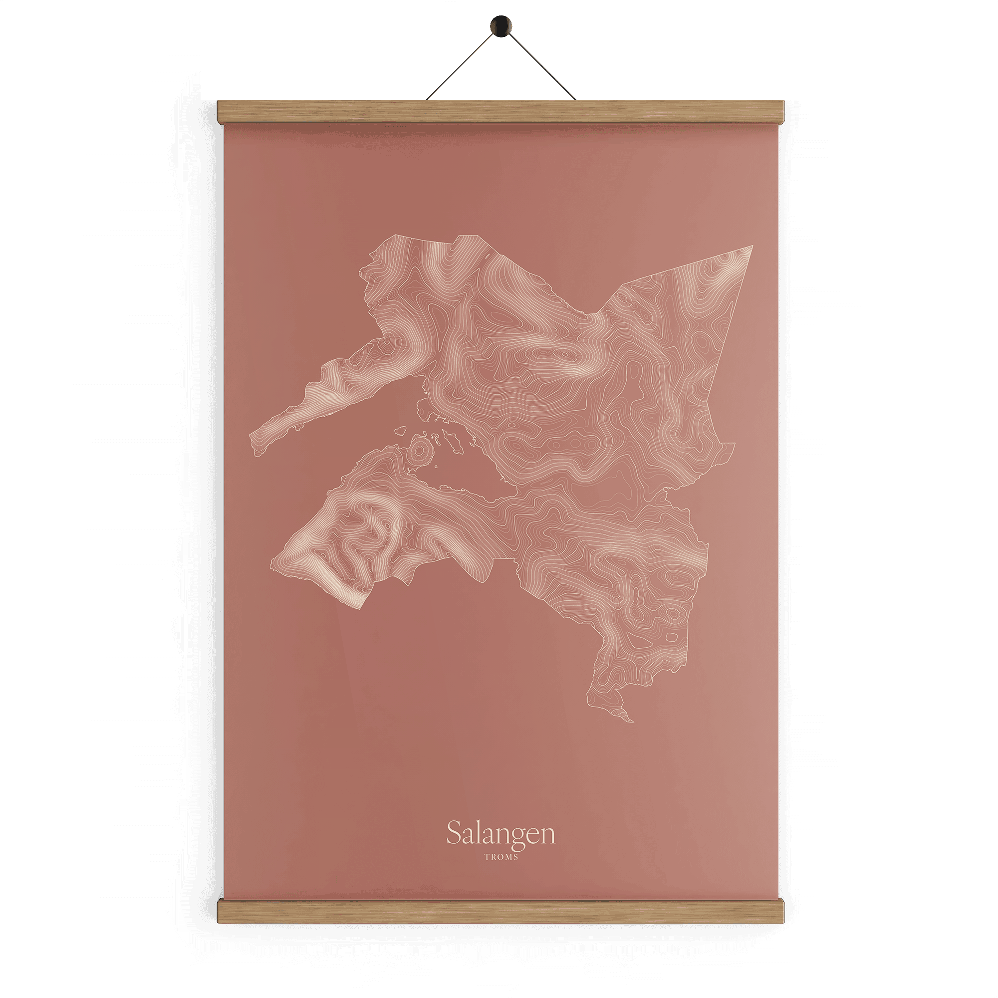Salangen kotekart - Rustrød