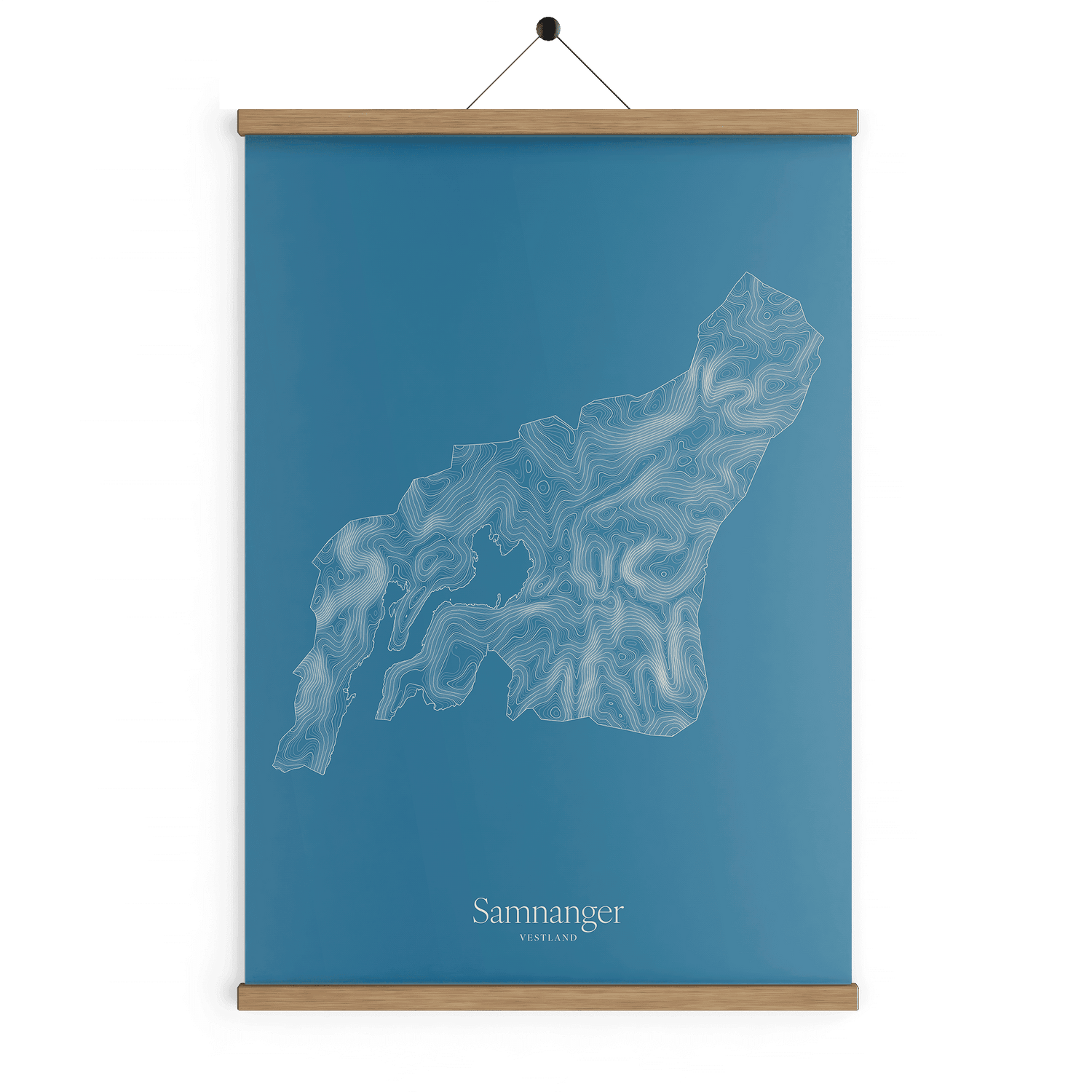 Samnanger kotekart - Himmelblå