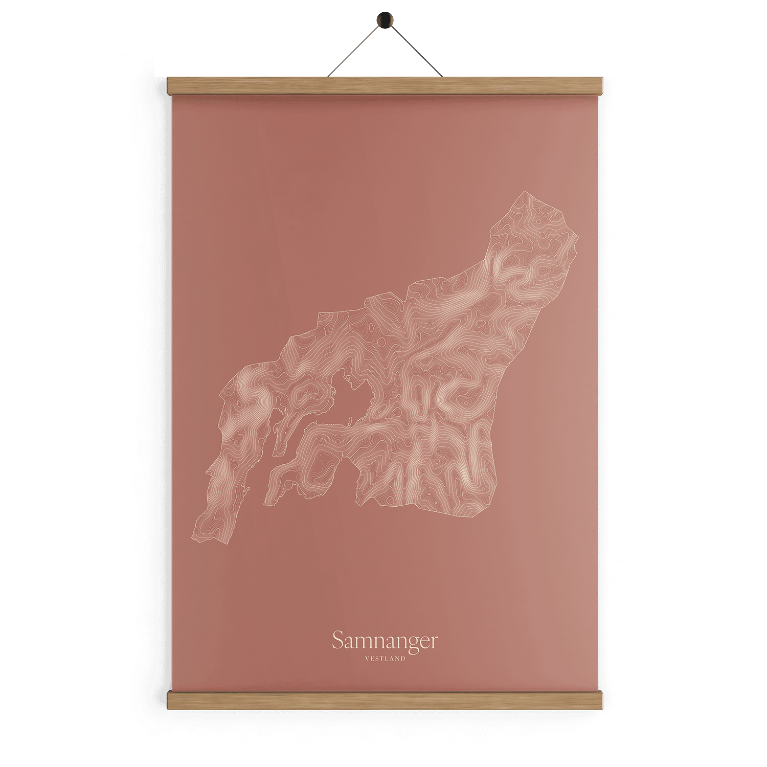 Samnanger kotekart - Rustrød