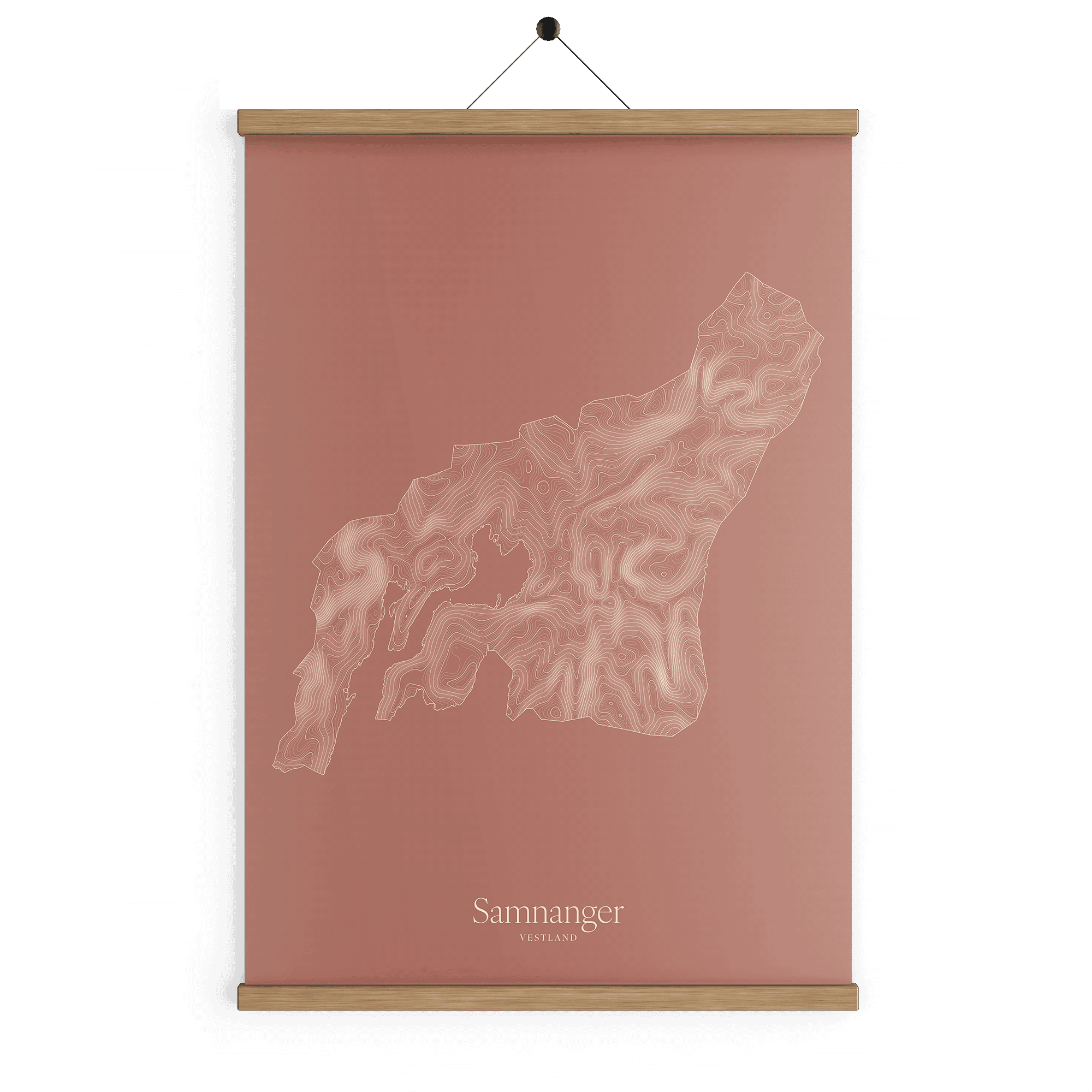 Samnanger kotekart - Rustrød