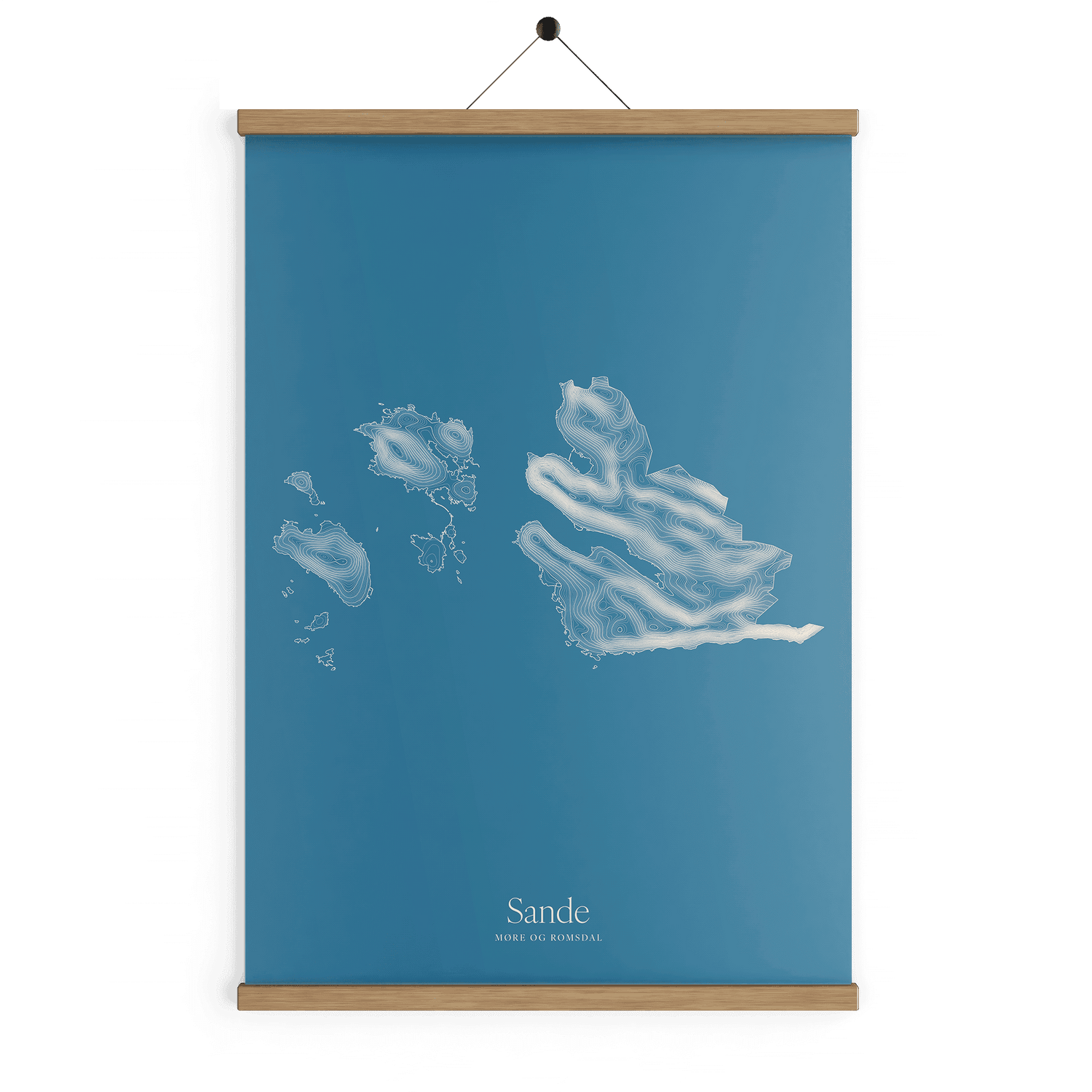 Sande kotekart - Himmelblå