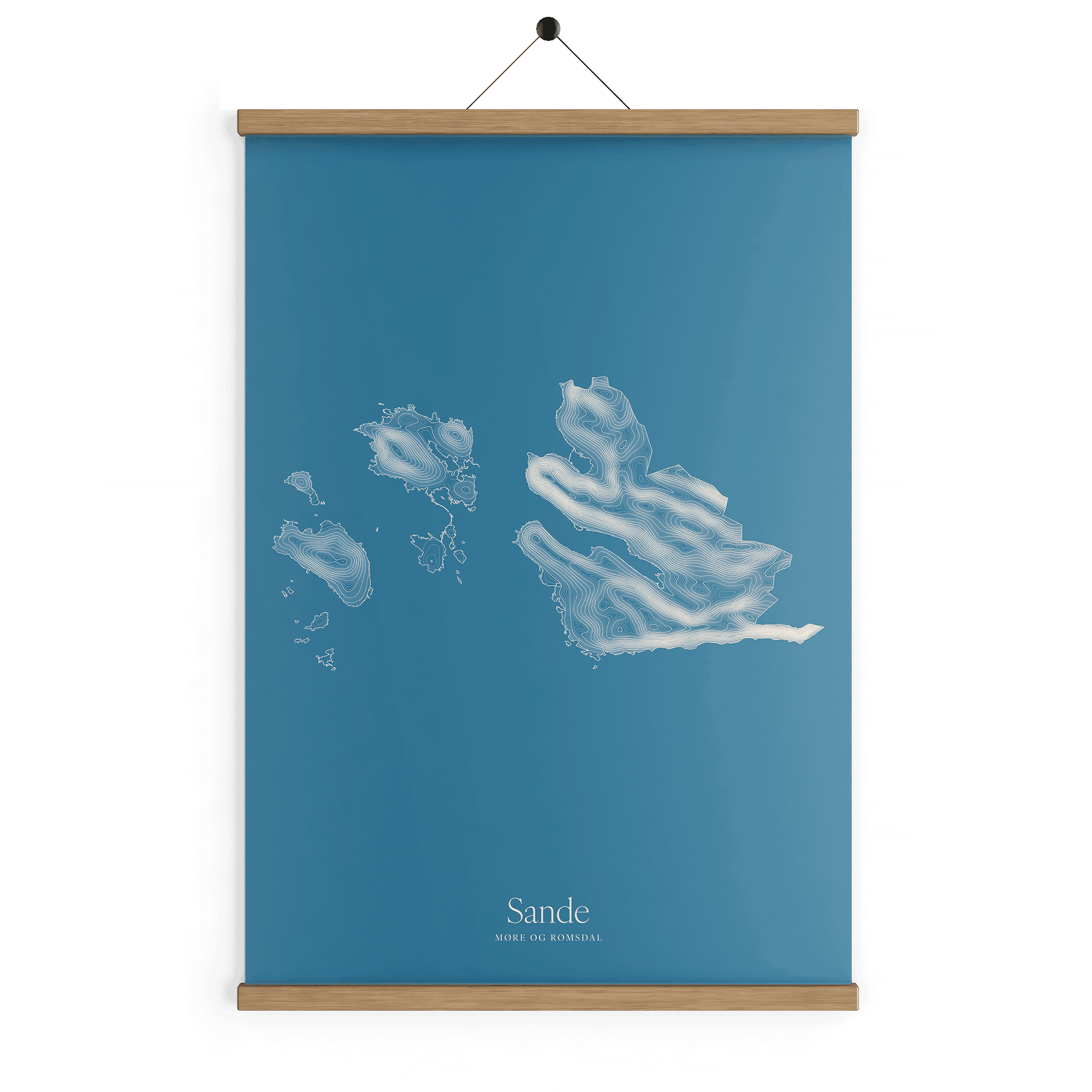 Sande kotekart - Himmelblå