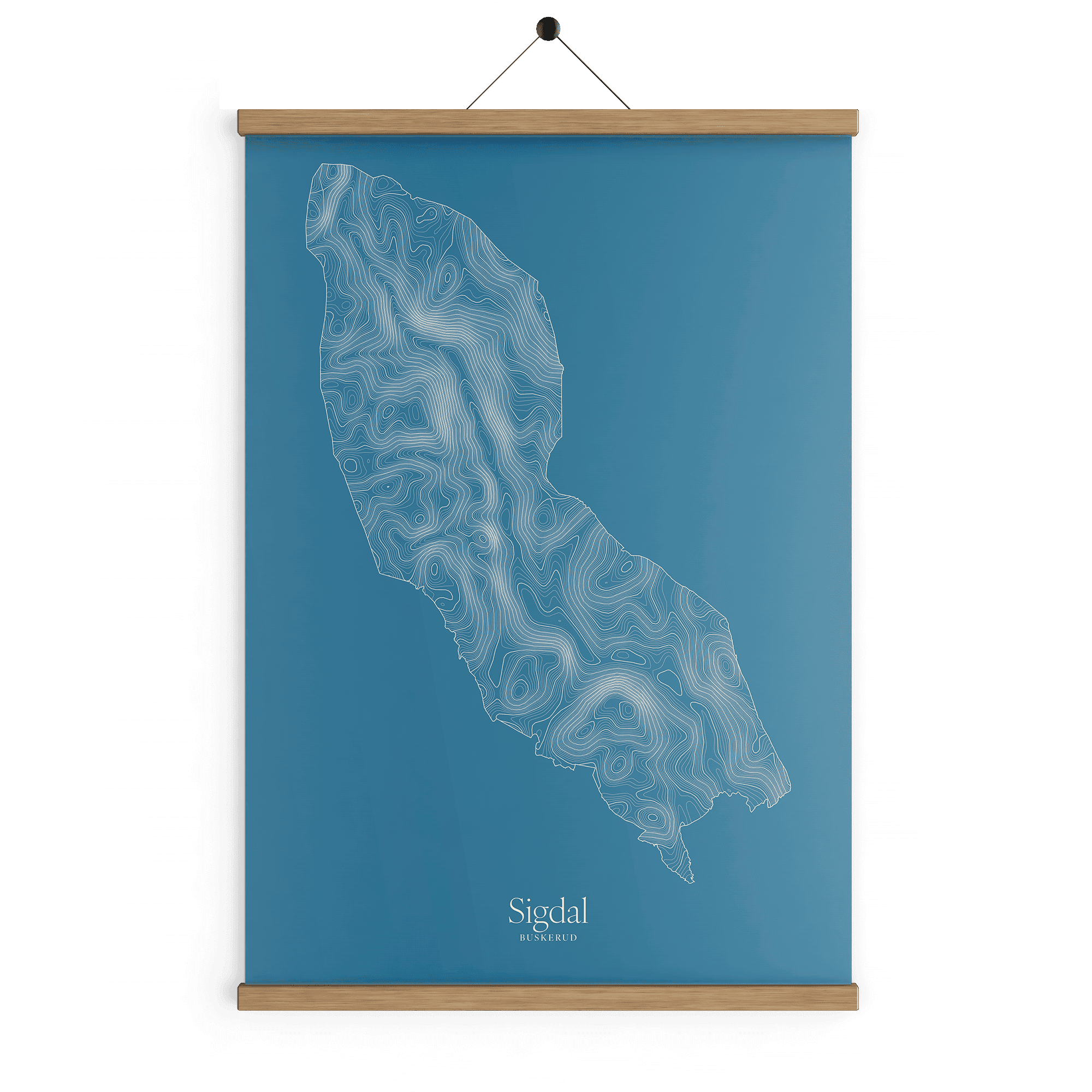 Sigdal kotekart - Himmelblå