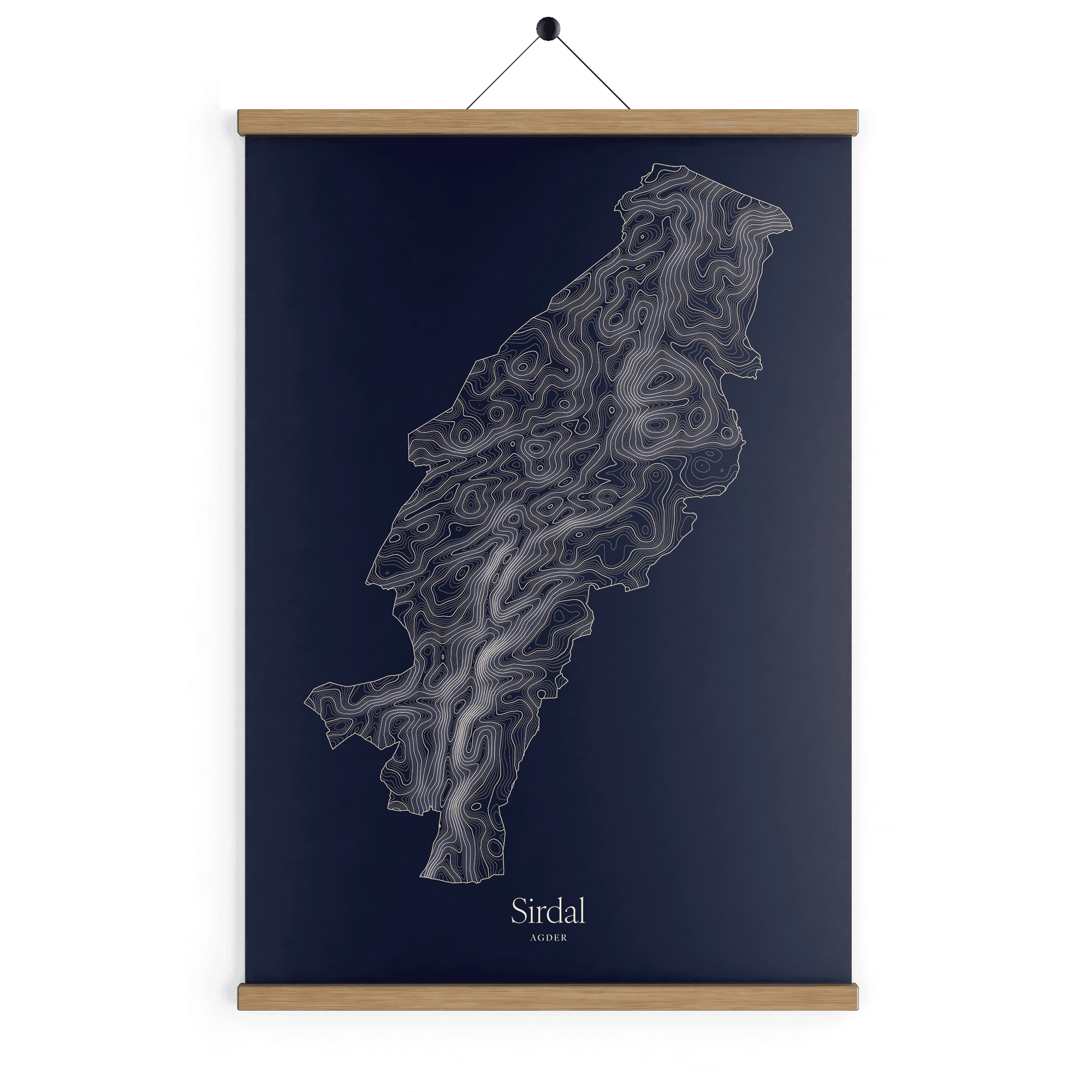 Sirdal kotekart - Vinternatt