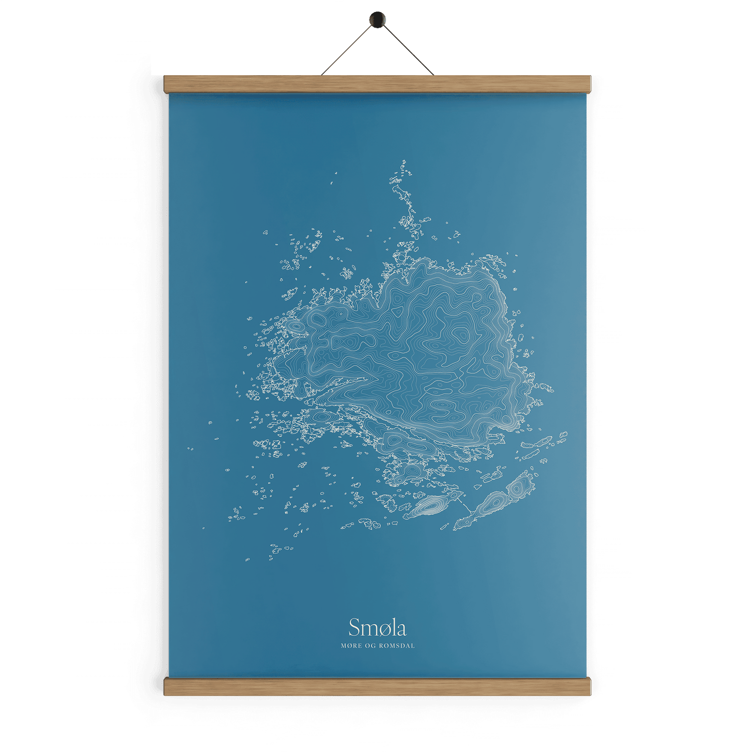 Smøla kotekart - Himmelblå