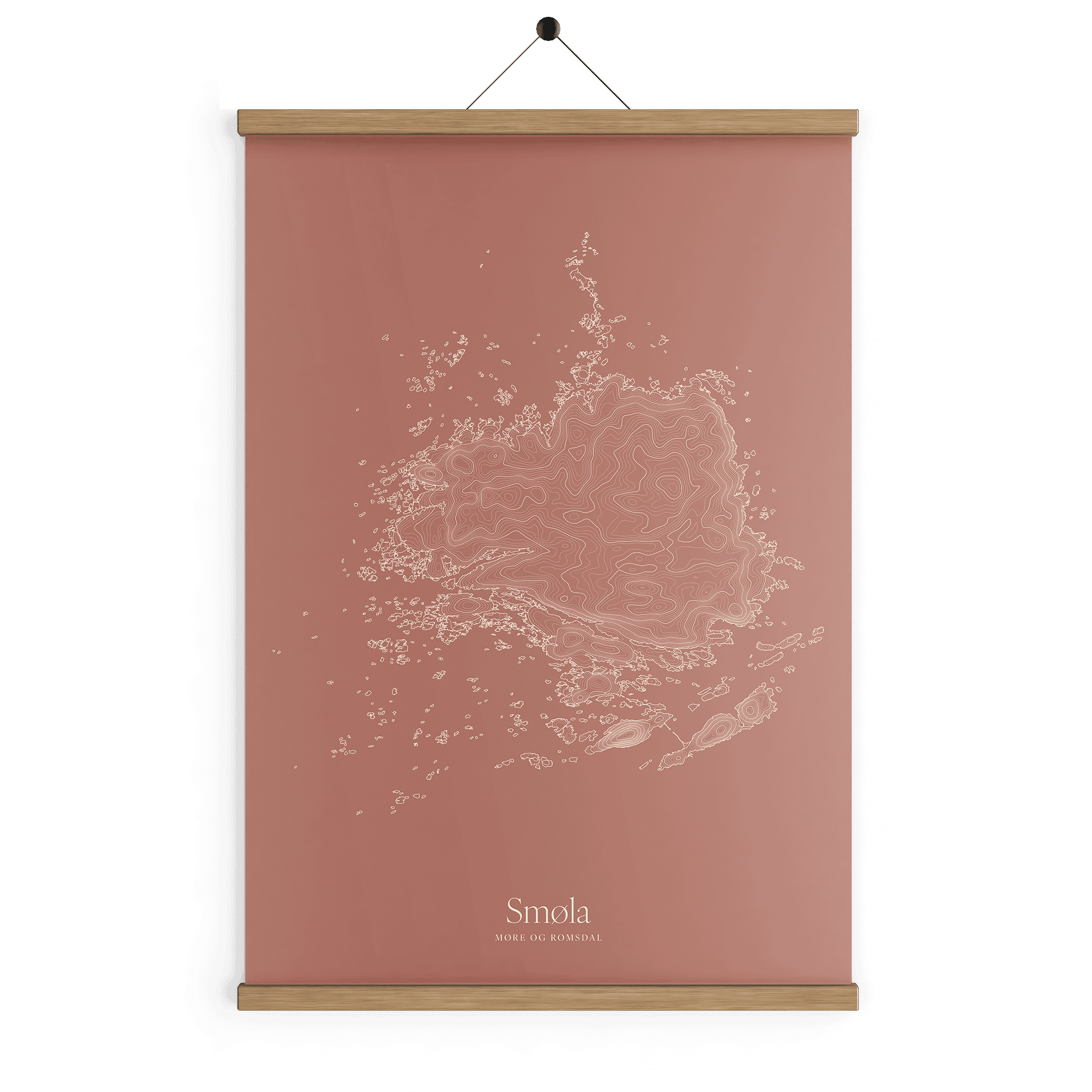 Smøla kotekart - Rustrød