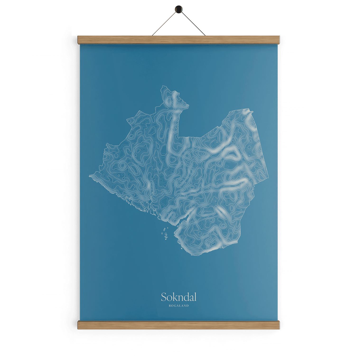 Sokndal kotekart - Himmelblå