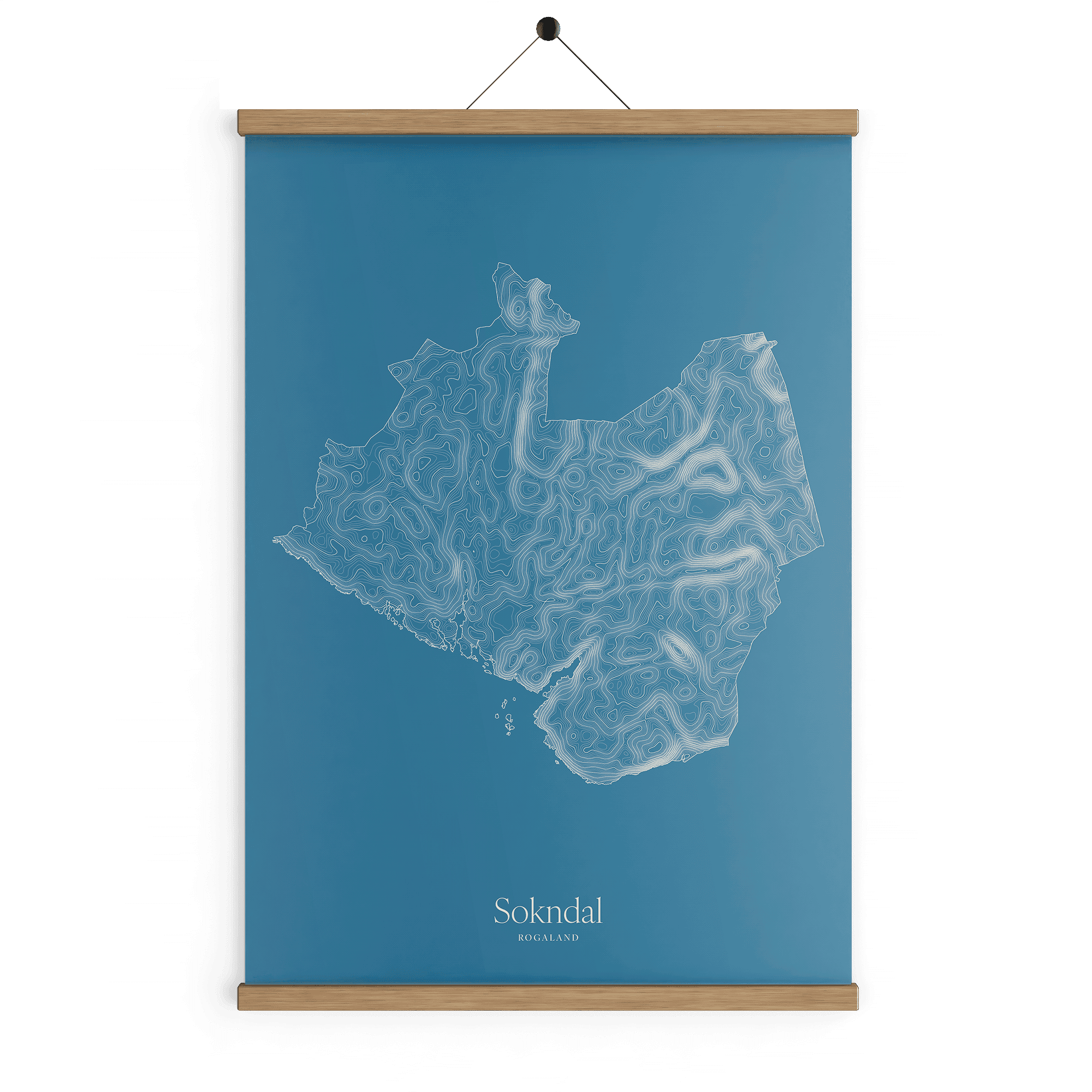 Sokndal kotekart - Himmelblå