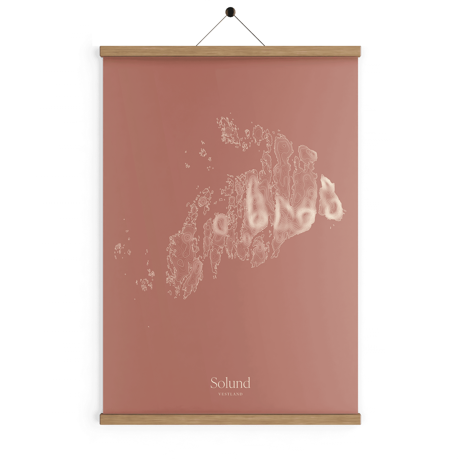 Solund kotekart - Rustrød