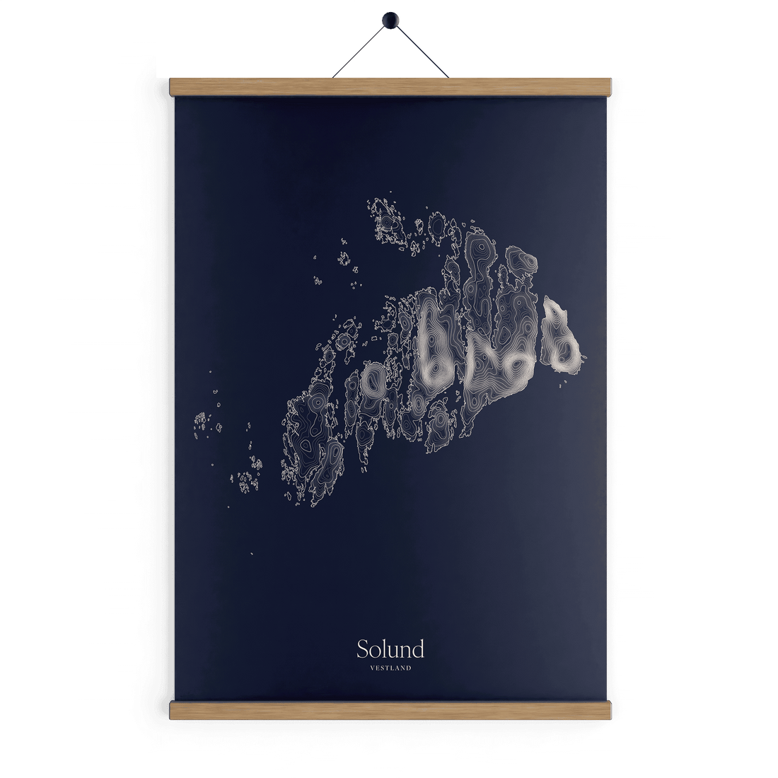 Solund kotekart - Vinternatt