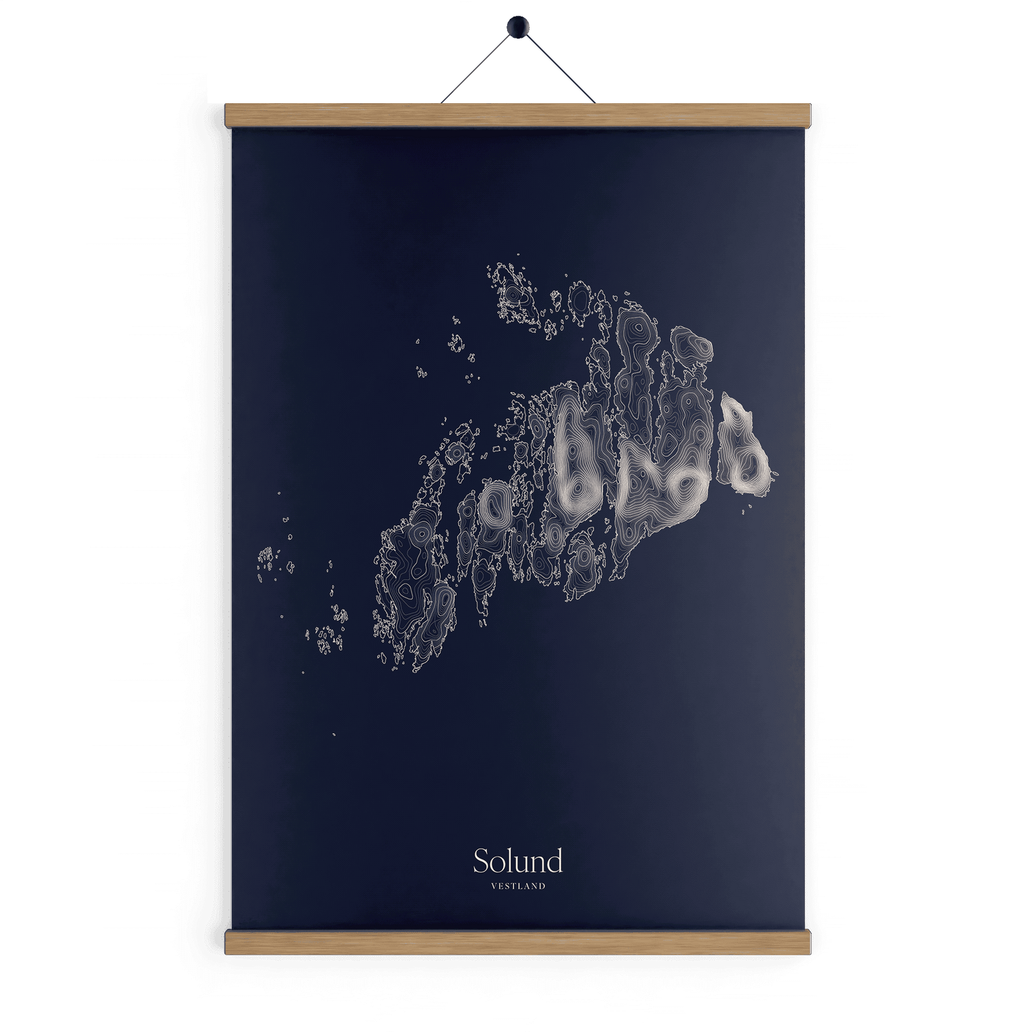 Solund kotekart - Vinternatt