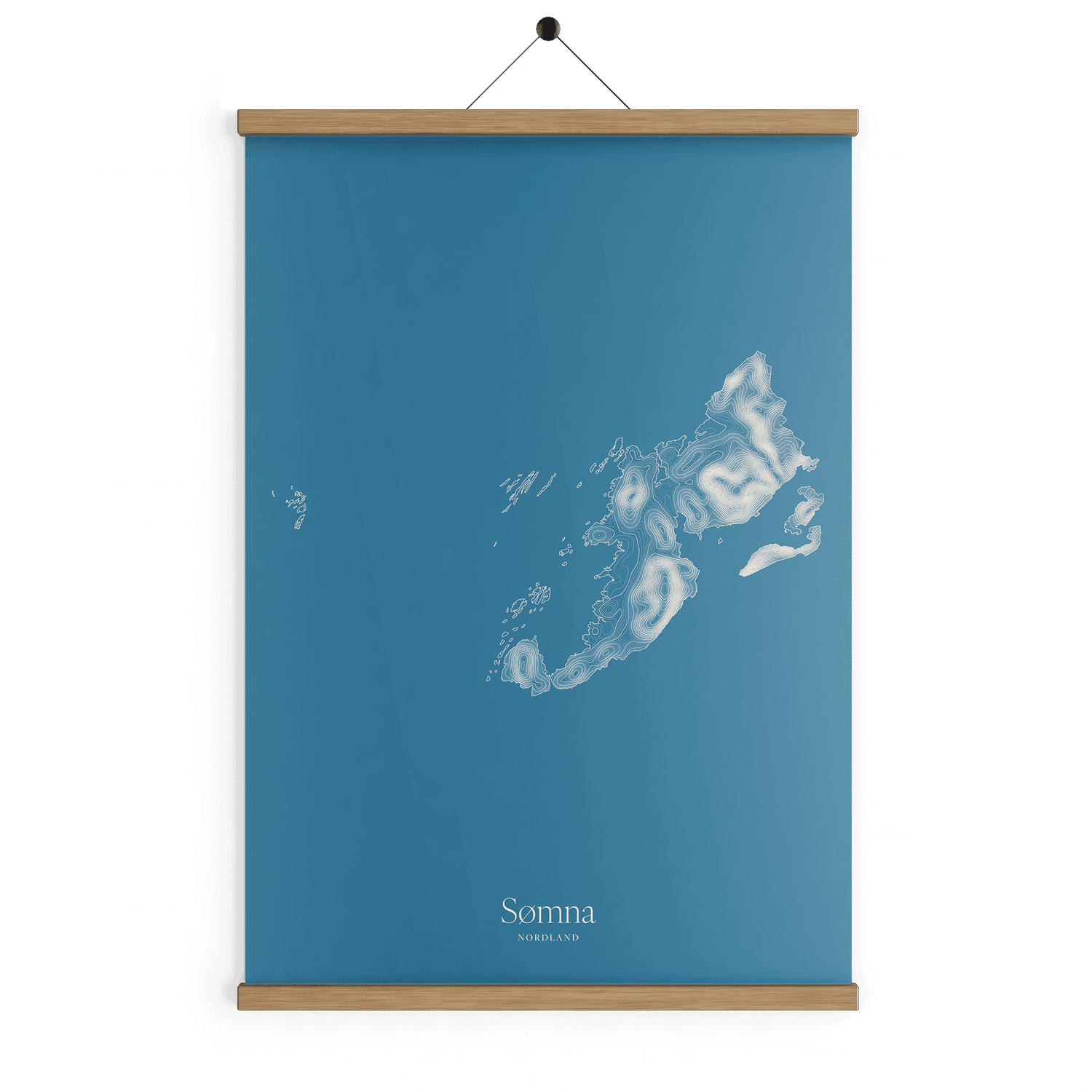 Sømna kotekart - Himmelblå