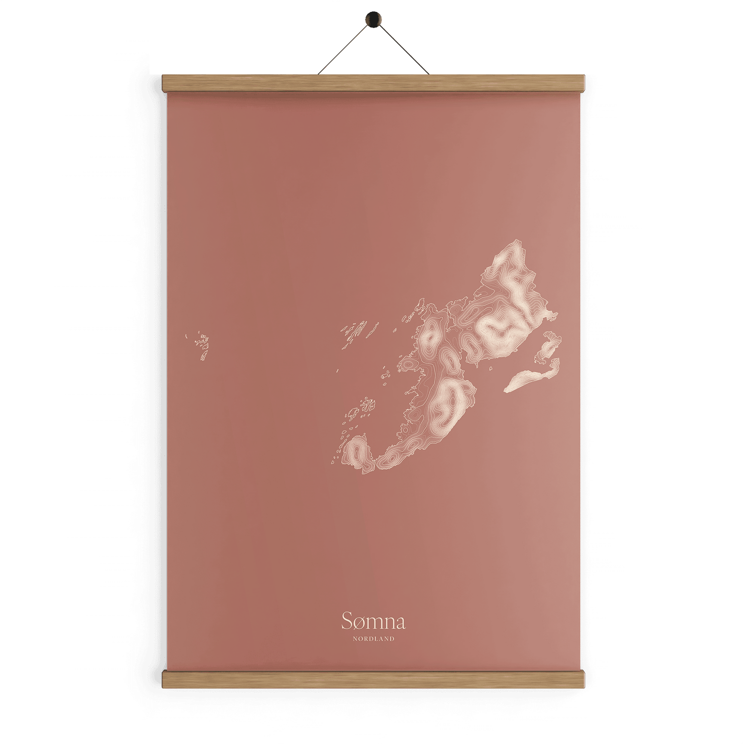 Sømna kotekart - Rustrød