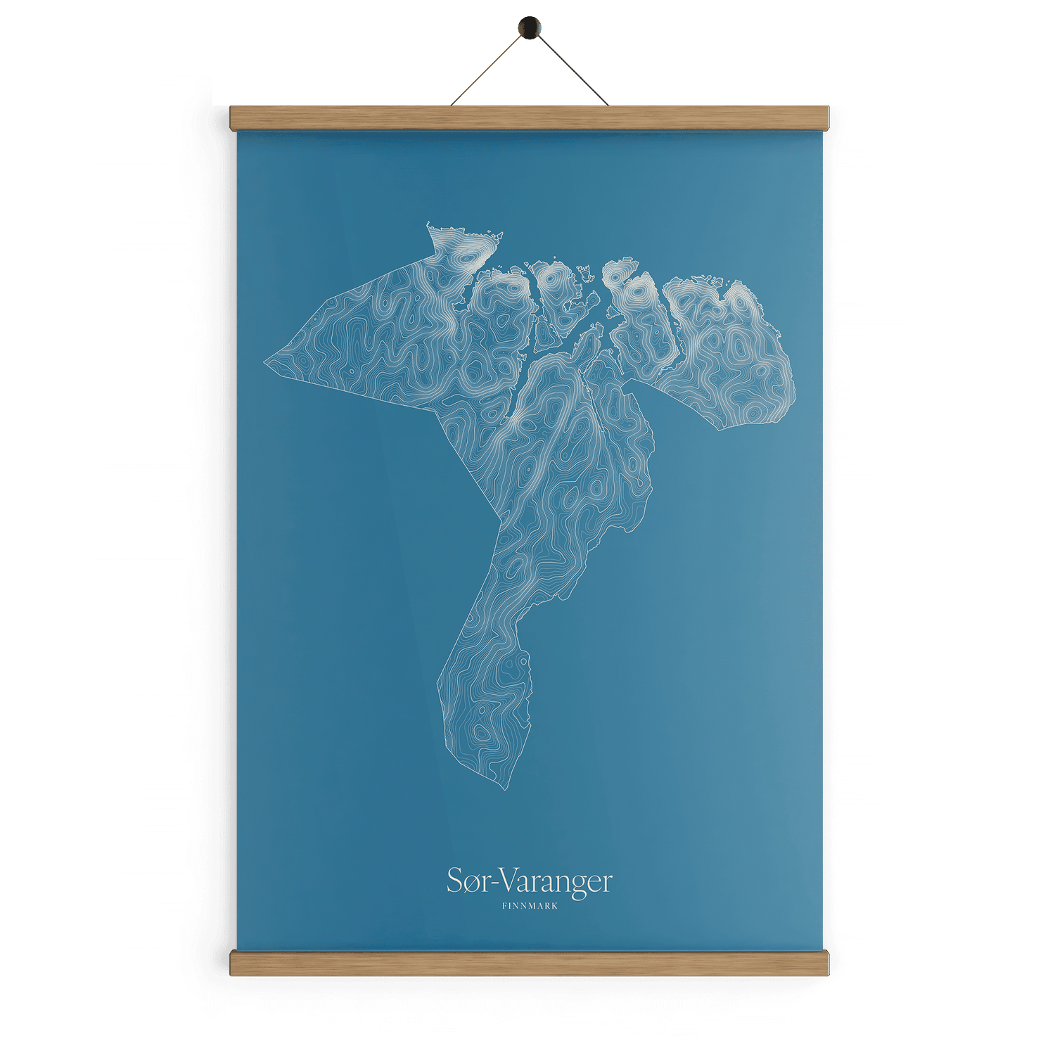 Sør-Varanger kotekart - Himmelblå