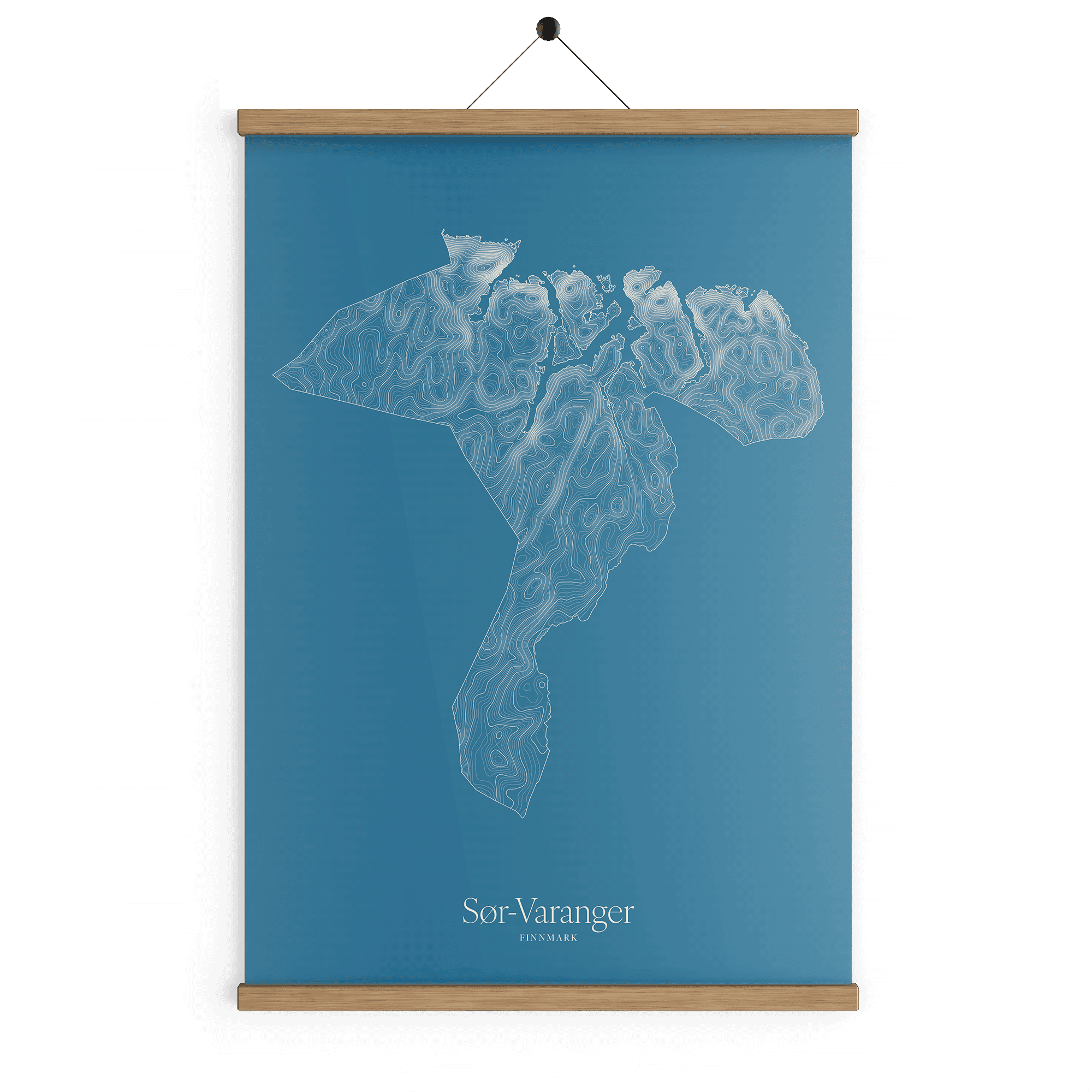 Sør-Varanger kotekart - Himmelblå