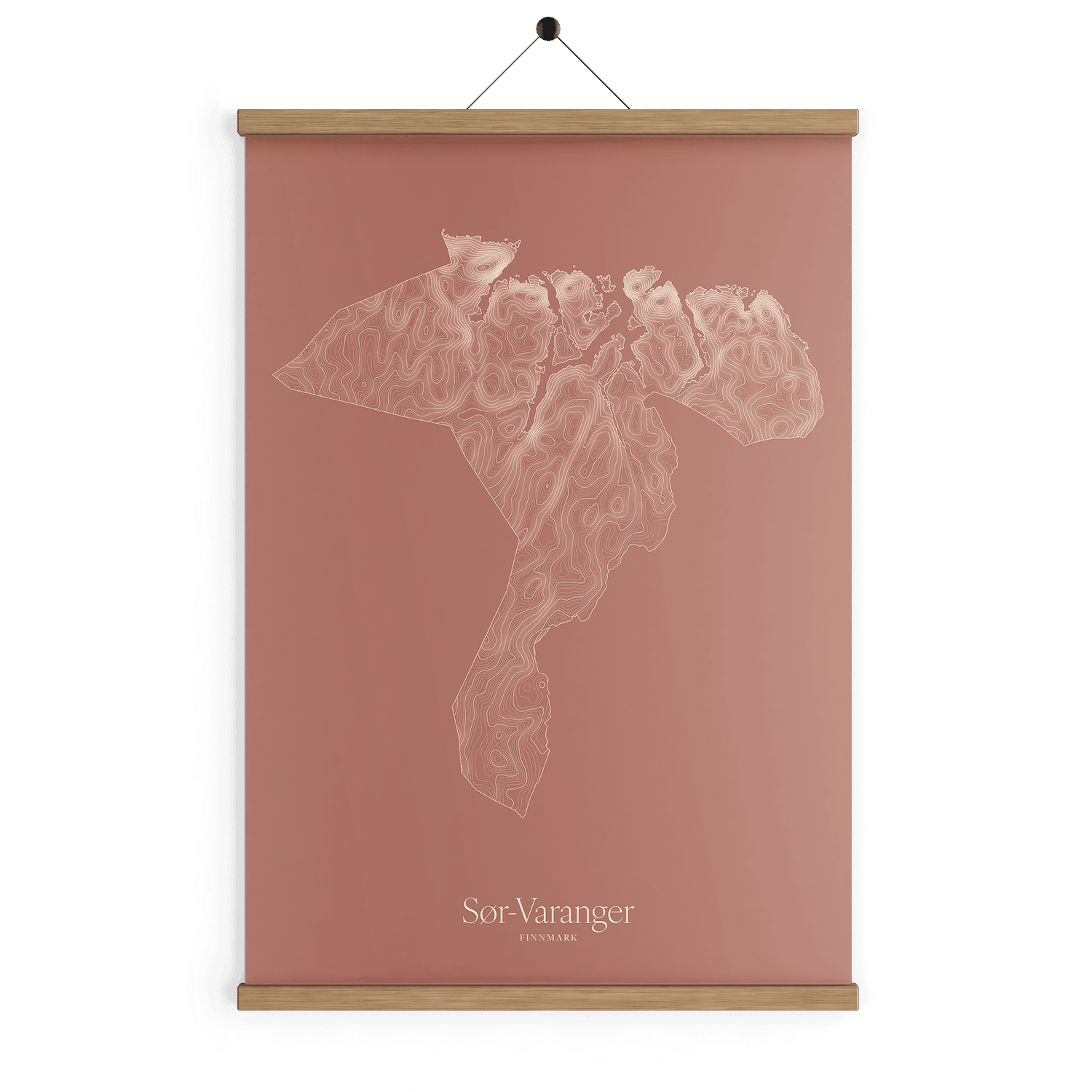 Sør-Varanger kotekart - Rustrød
