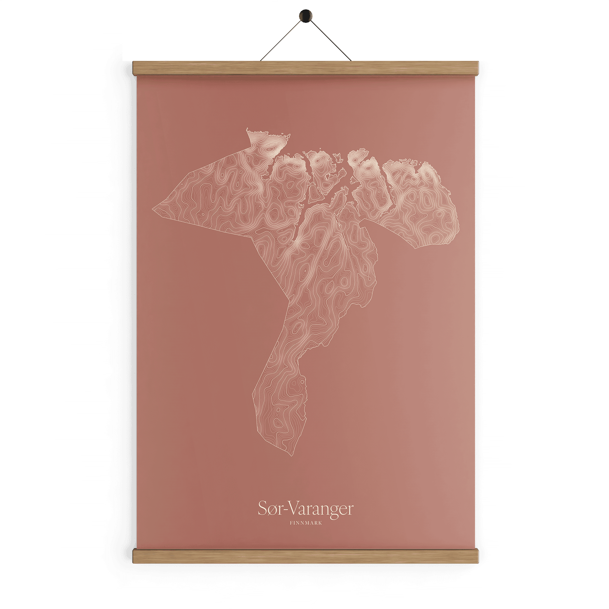 Sør-Varanger kotekart - Rustrød