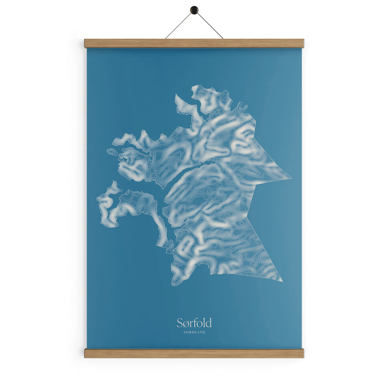 Sørfold kotekart - Himmelblå