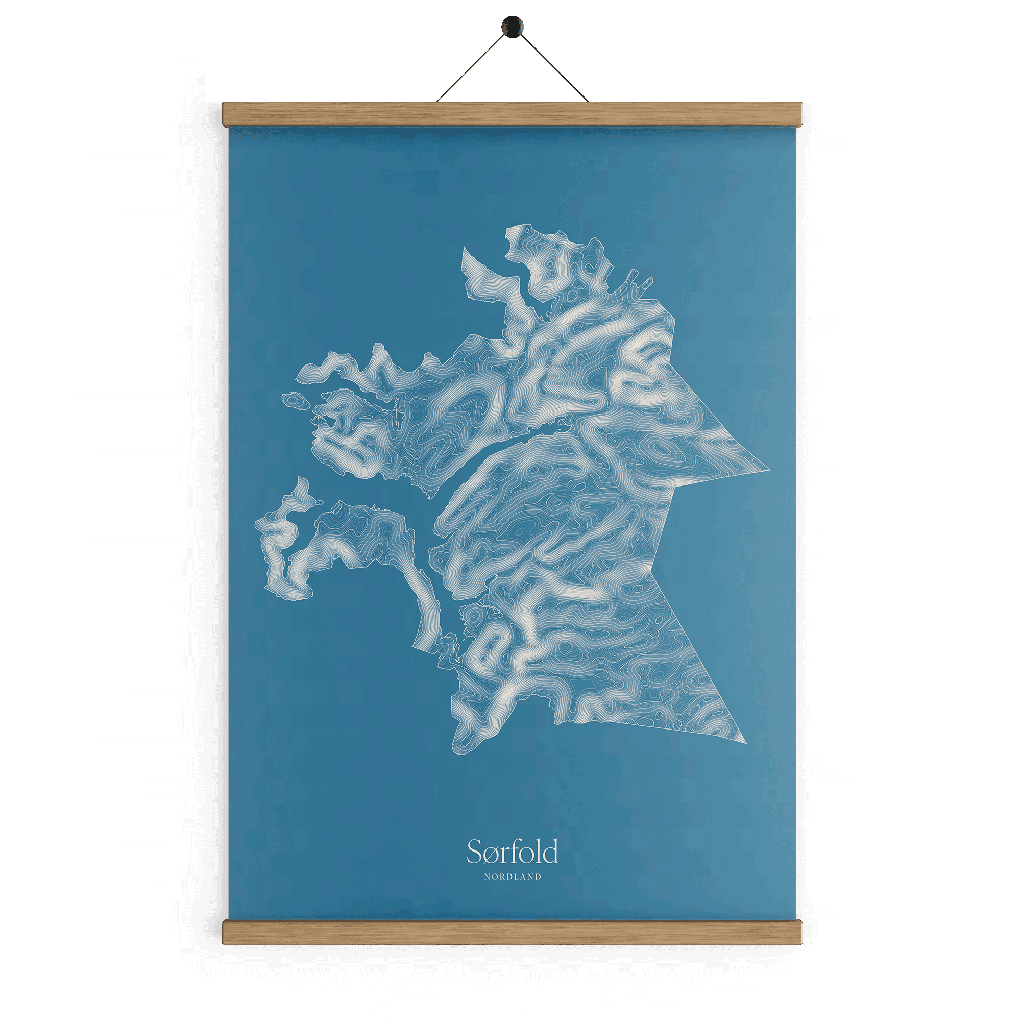 Sørfold kotekart - Himmelblå