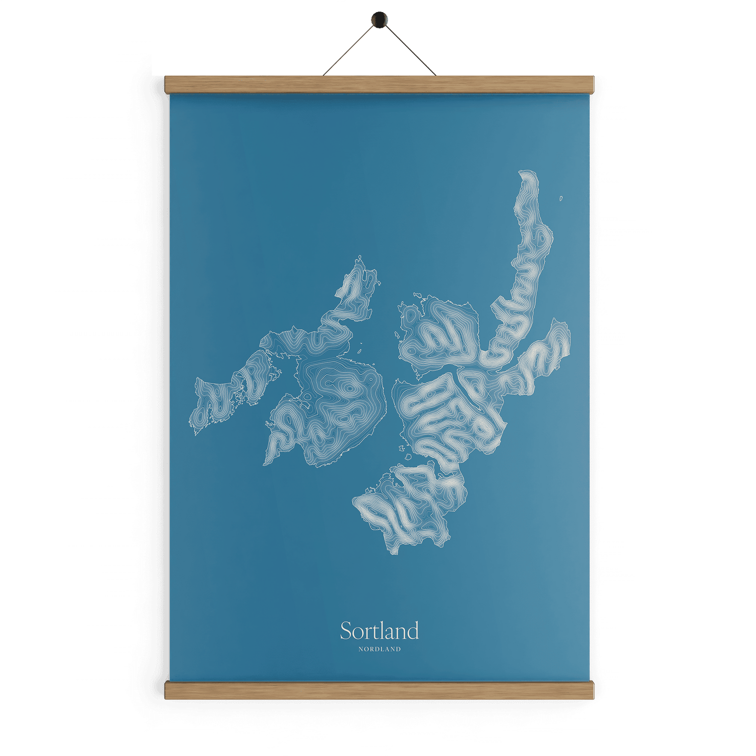 Sortland kotekart - Himmelblå