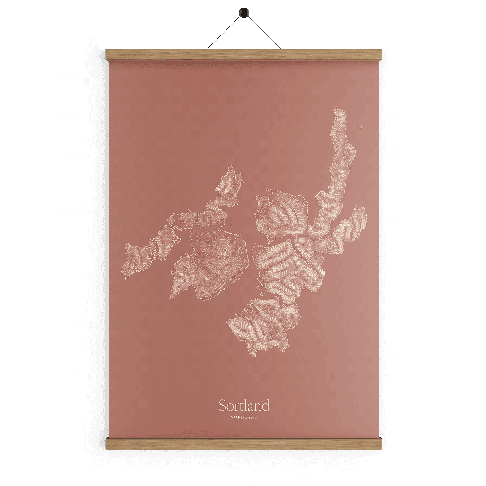 Sortland kotekart - Rustrød