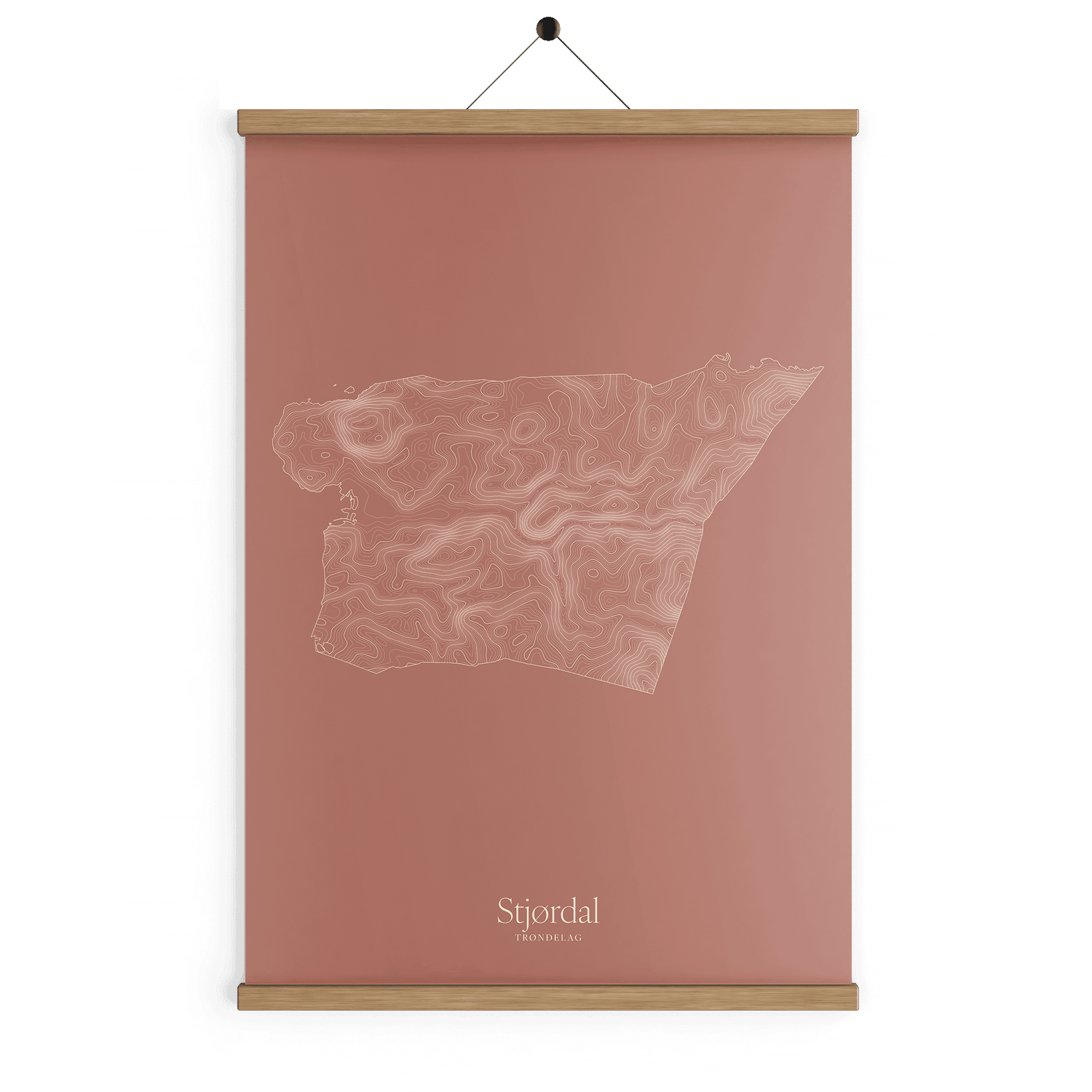 Stjørdal kotekart - Rustrød