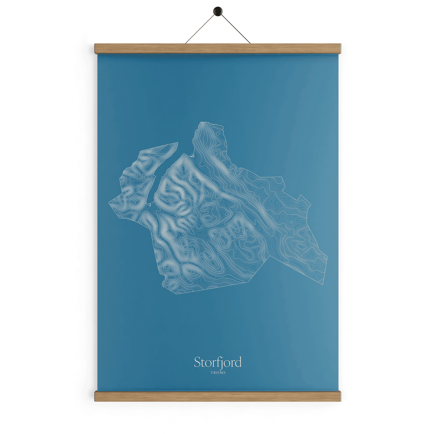 Storfjord kotekart - Himmelblå