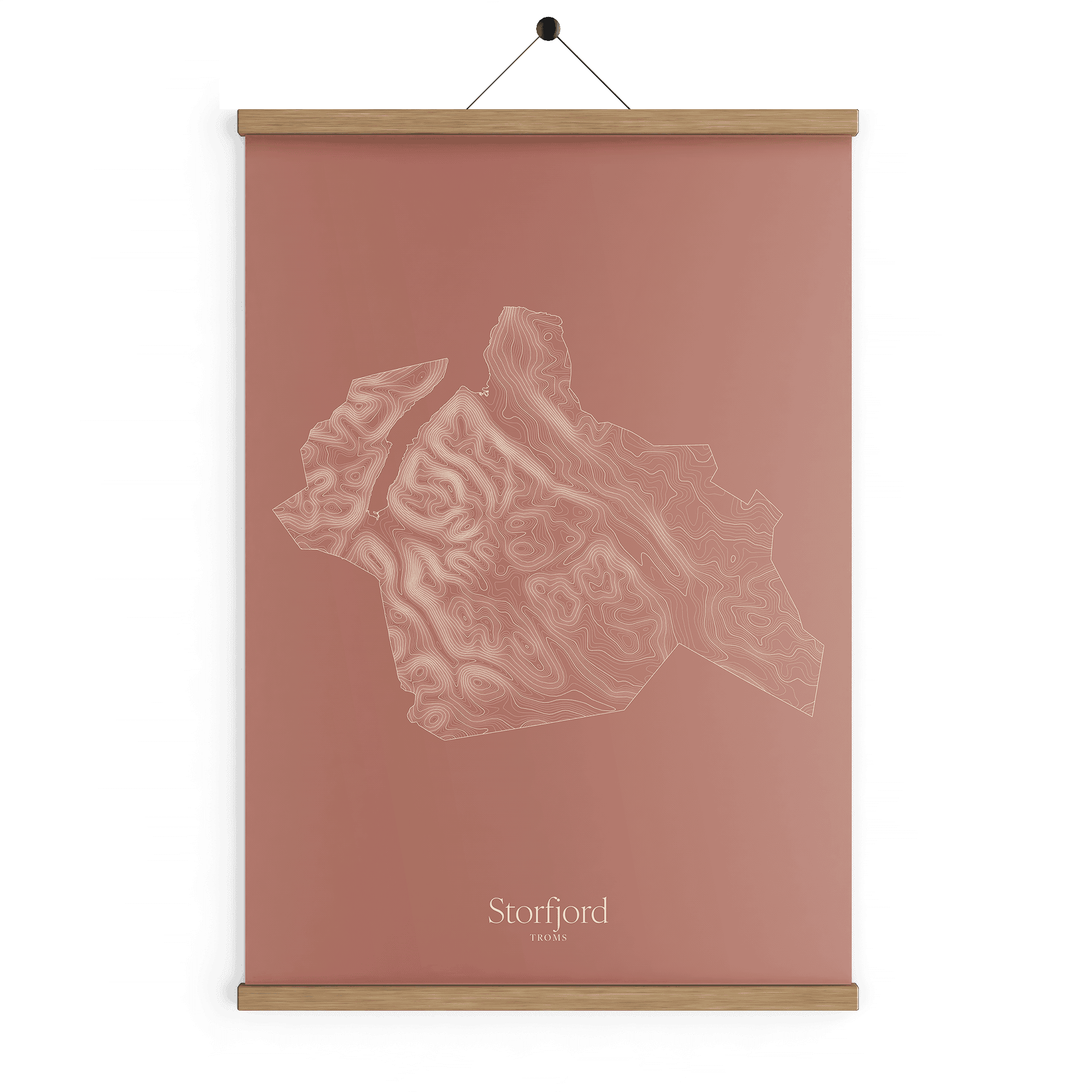 Storfjord kotekart - Rustrød