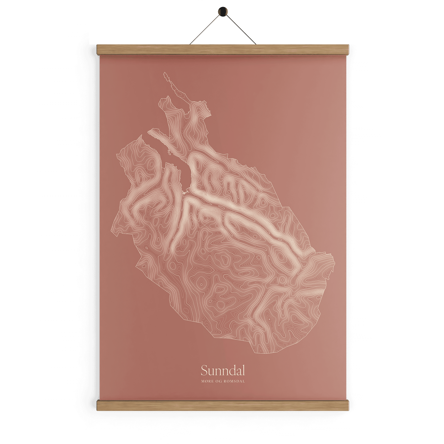 Sunndal kotekart - Rustrød