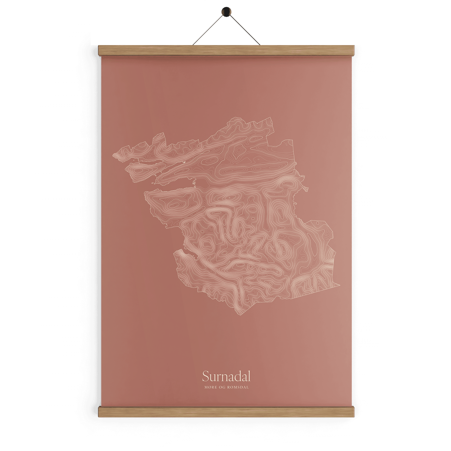 Surnadal kotekart - Rustrød