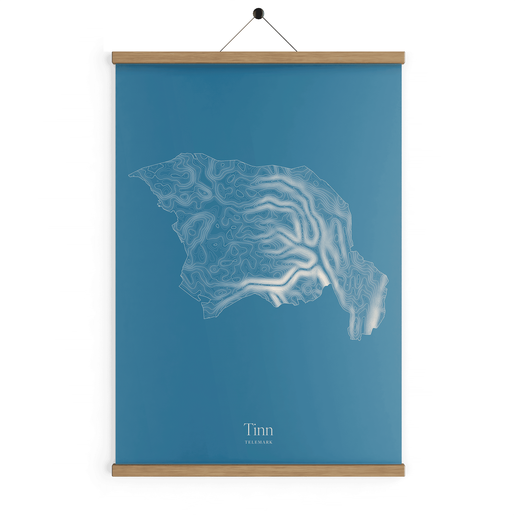 Tinn kotekart - Himmelblå