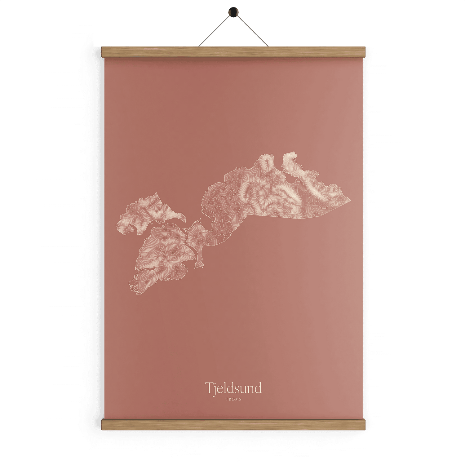 Tjeldsund kotekart - Rustrød