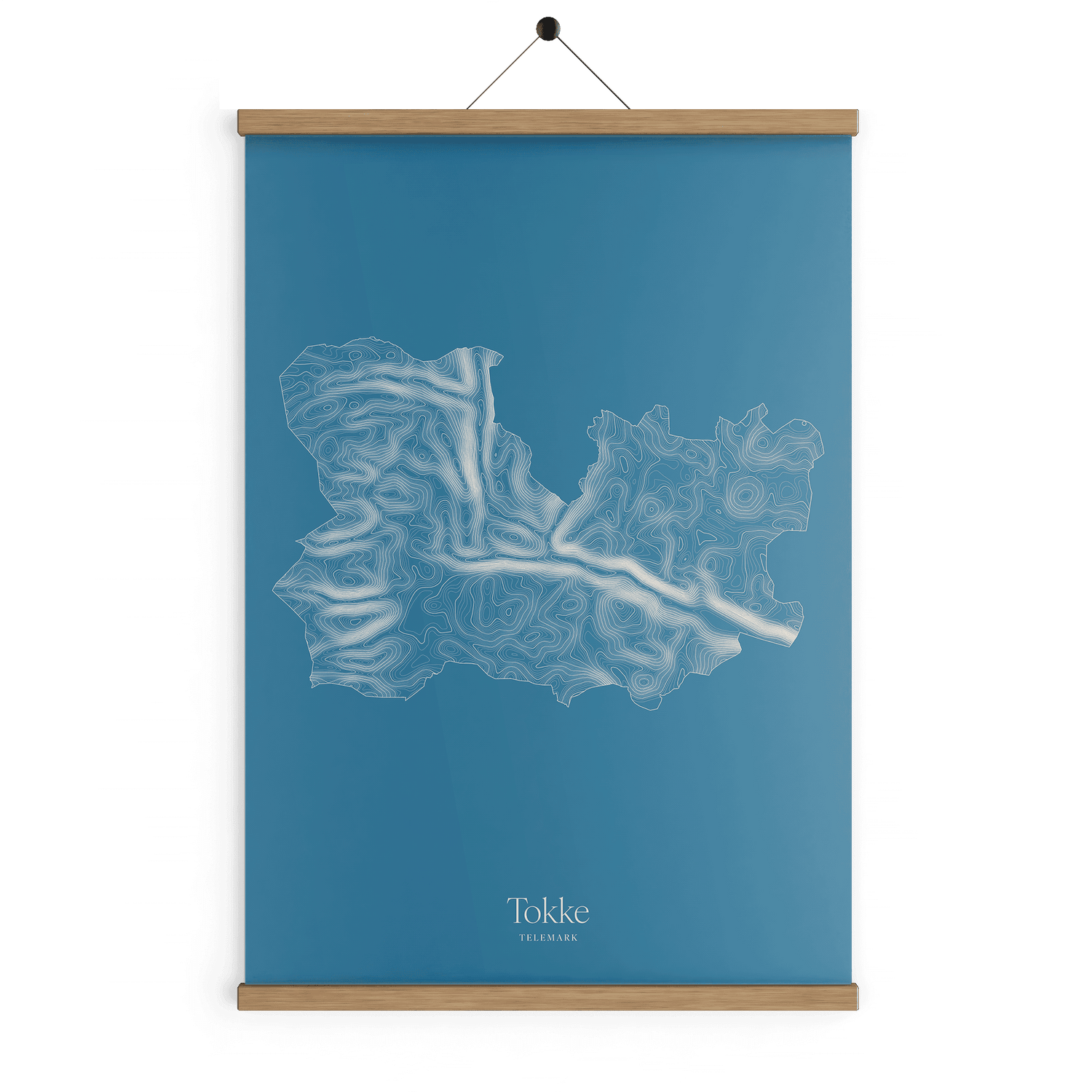 Tokke kotekart - Himmelblå