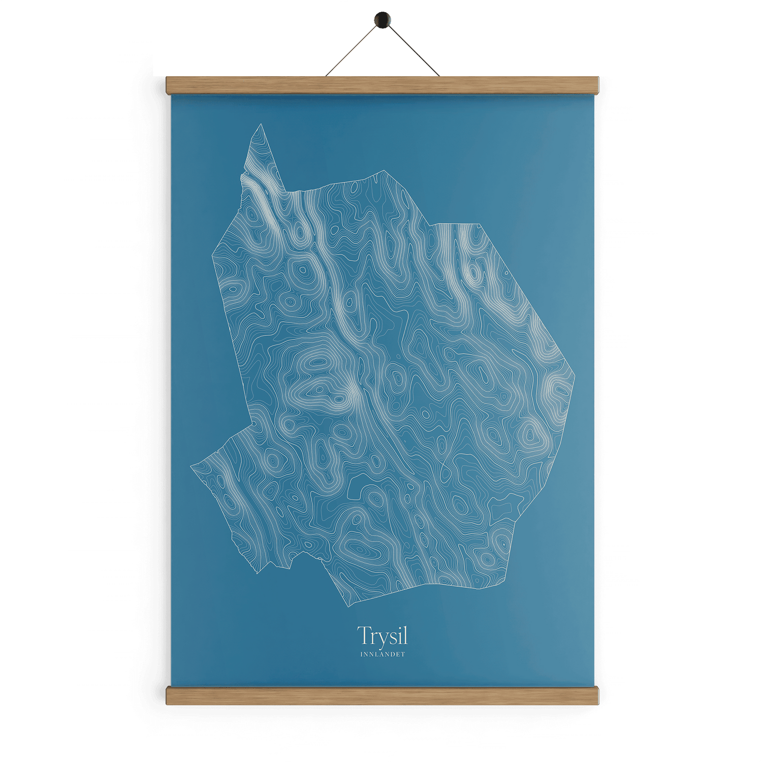 Trysil kotekart - Himmelblå