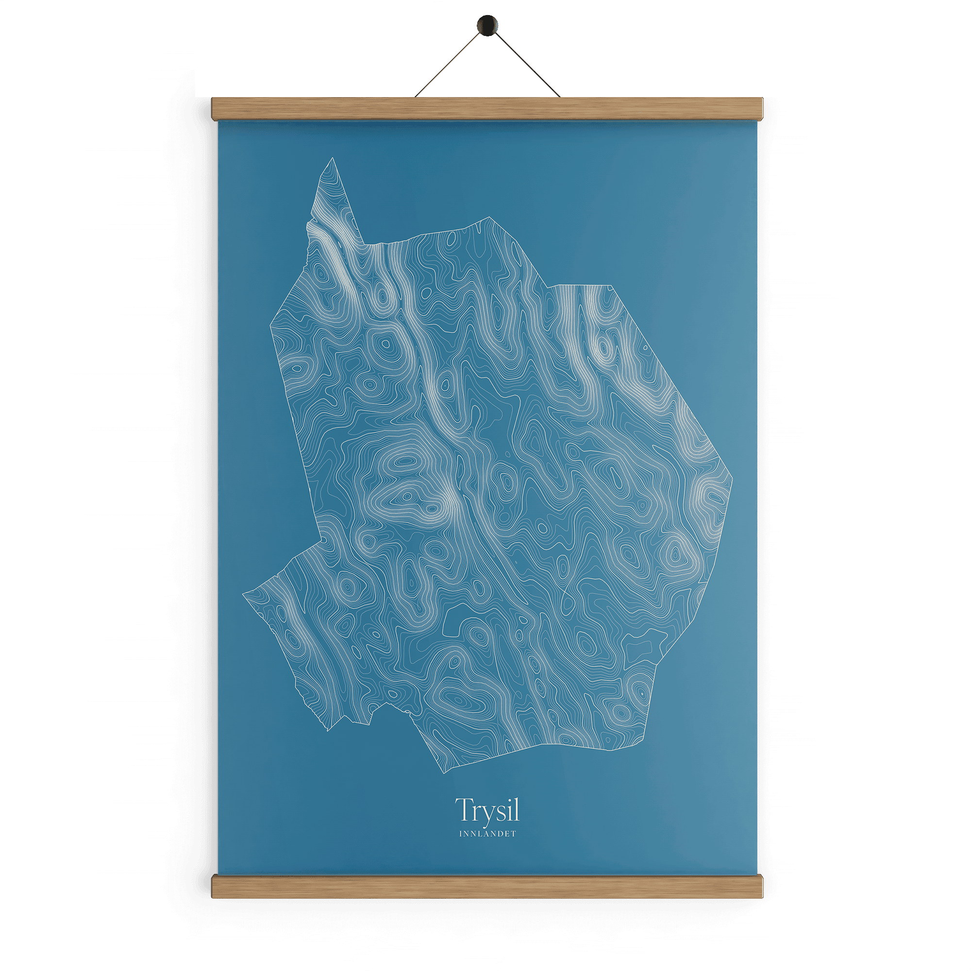 Trysil kotekart - Himmelblå