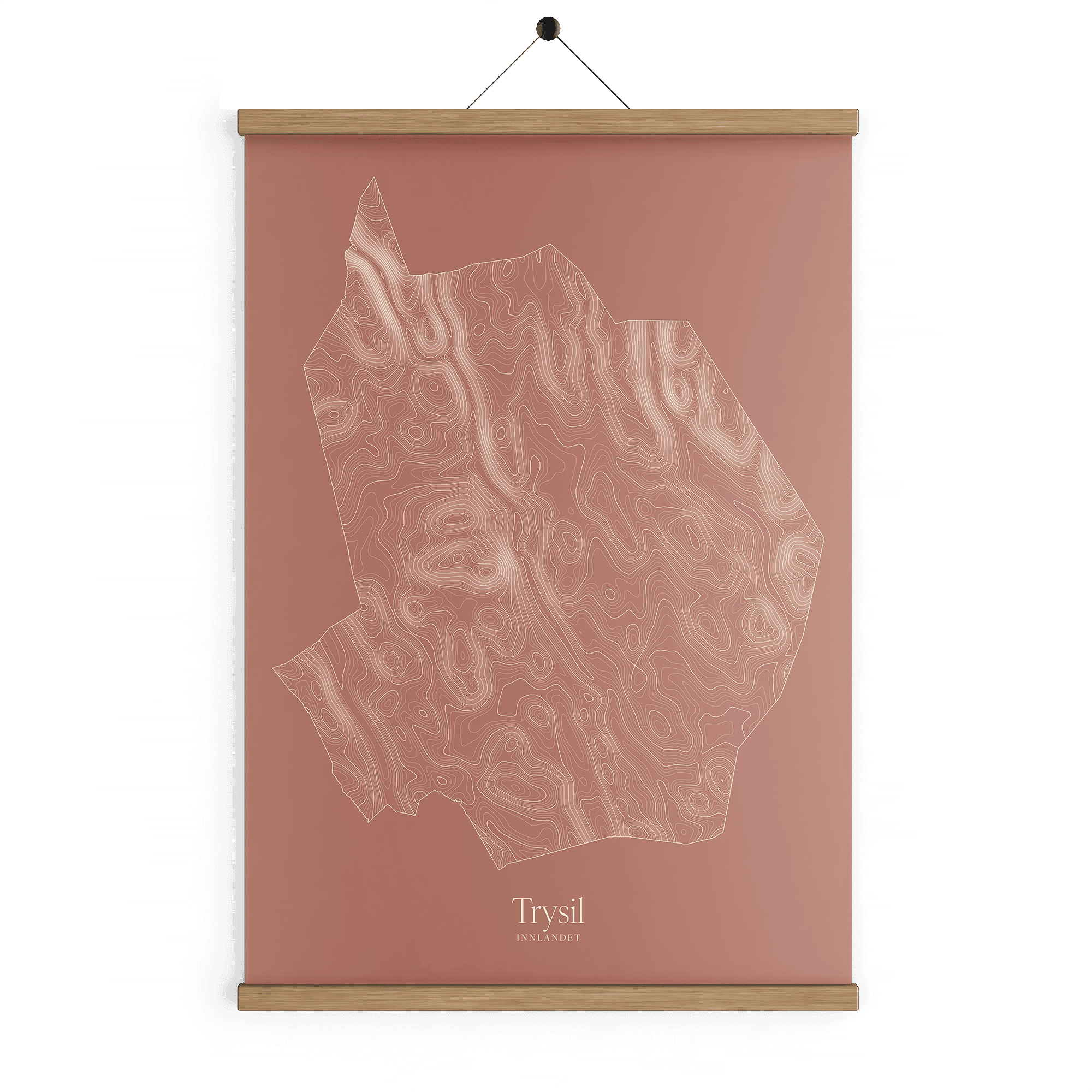 Trysil kotekart - Rustrød