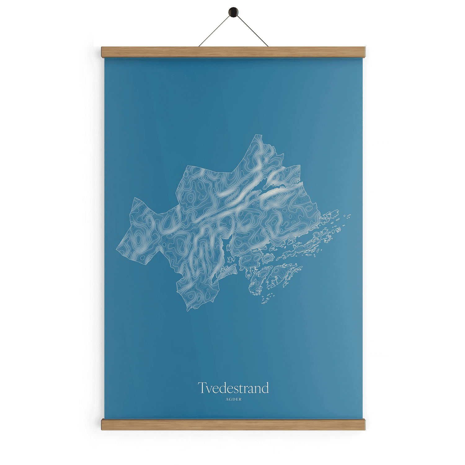Tvedestrand kotekart - Himmelblå